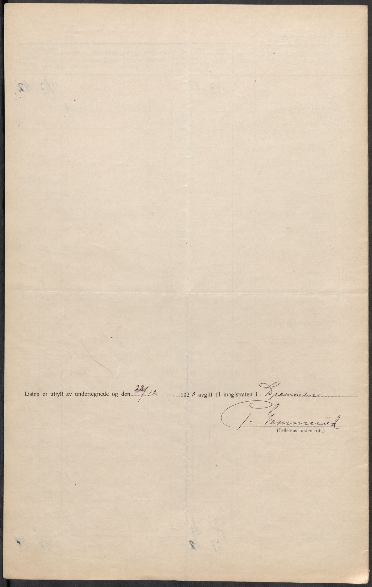 SAKO, 1920 census for Drammen, 1920, p. 45