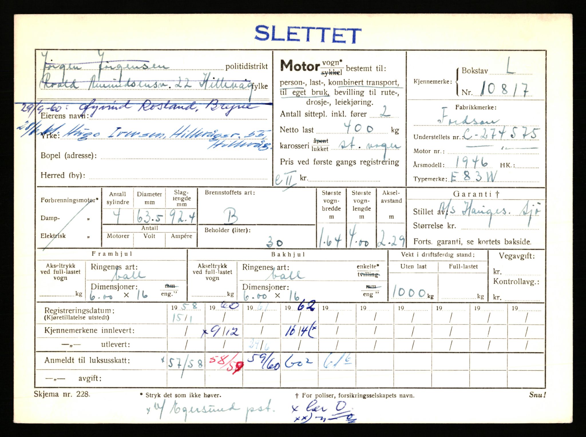 Stavanger trafikkstasjon, AV/SAST-A-101942/0/F/L0019: L-10500 - L-10999, 1930-1971, p. 1247