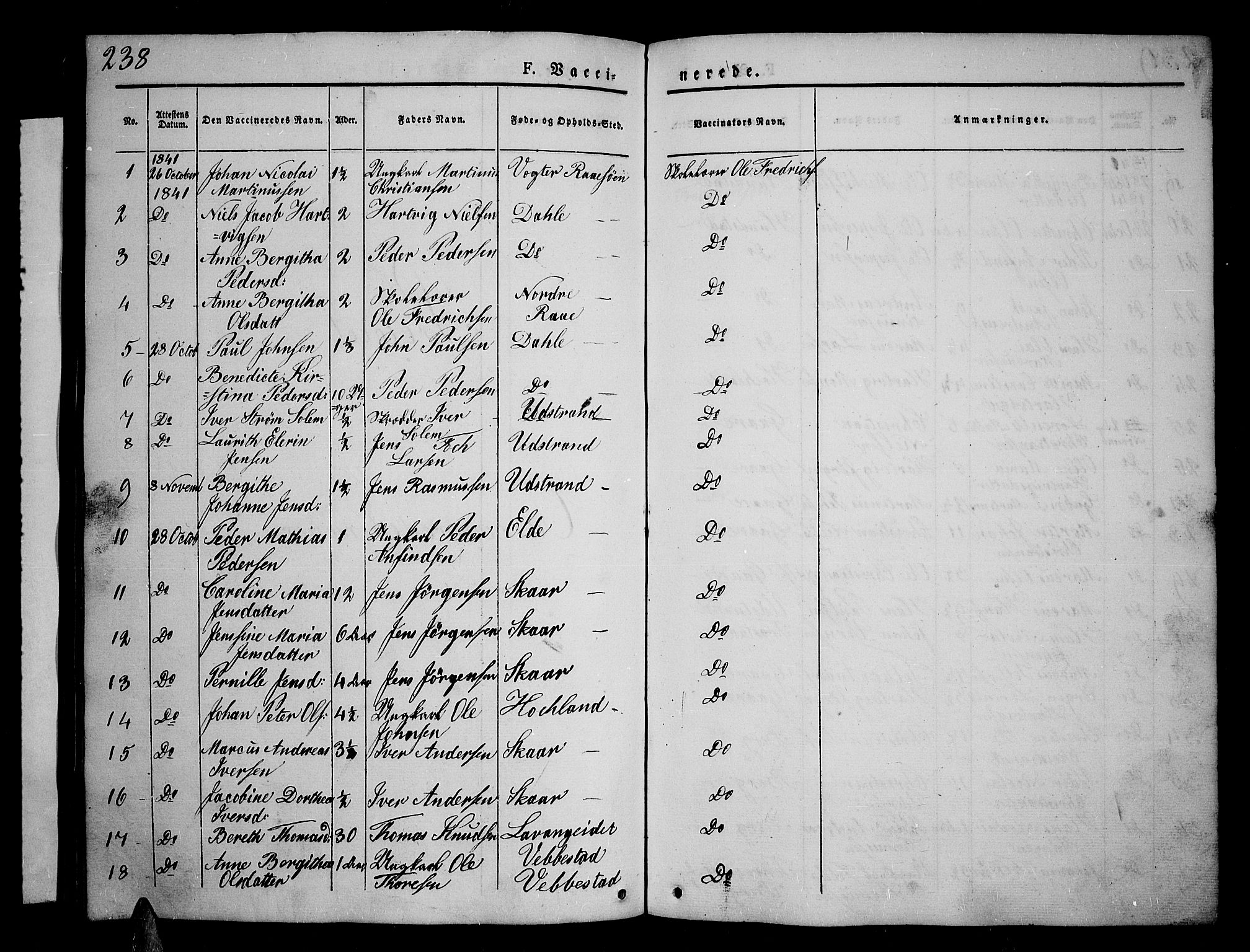 Kvæfjord sokneprestkontor, SATØ/S-1323/G/Ga/Gab/L0002klokker: Parish register (copy) no. 2, 1841-1855, p. 238