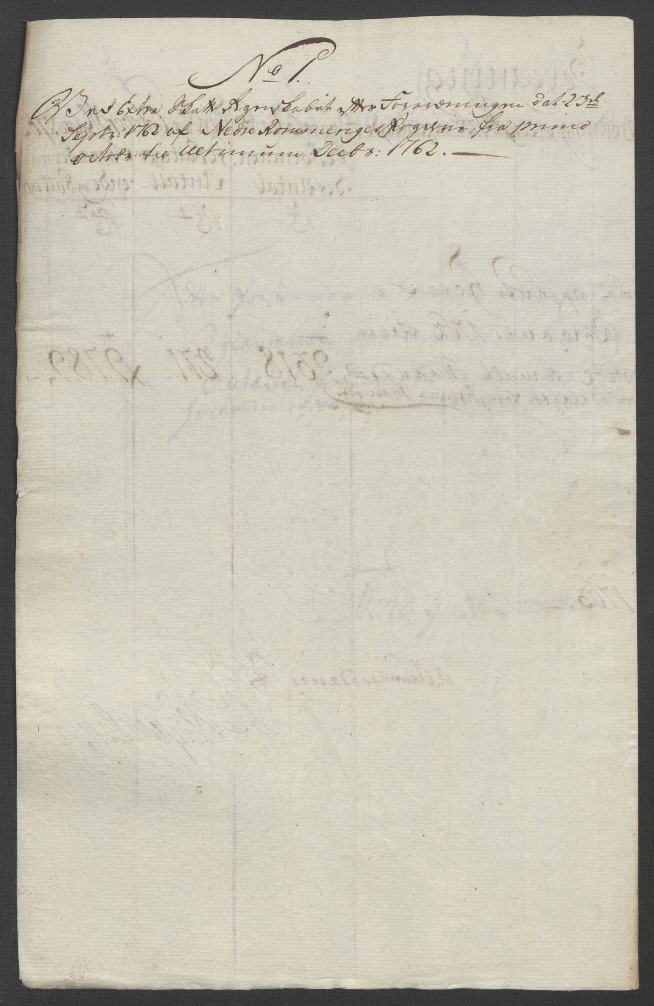 Rentekammeret inntil 1814, Reviderte regnskaper, Fogderegnskap, AV/RA-EA-4092/R11/L0687: Ekstraskatten Nedre Romerike, 1762, p. 460