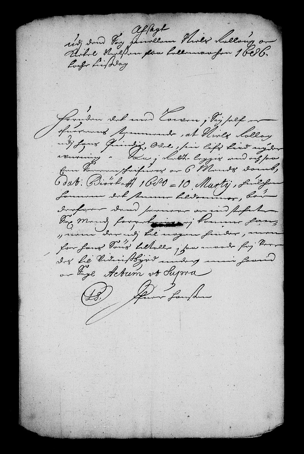 Stattholderembetet 1572-1771, RA/EA-2870/Af/L0002: Avskrifter av vedlegg til originale supplikker, nummerert i samsvar med supplikkbøkene, 1687-1689, p. 17