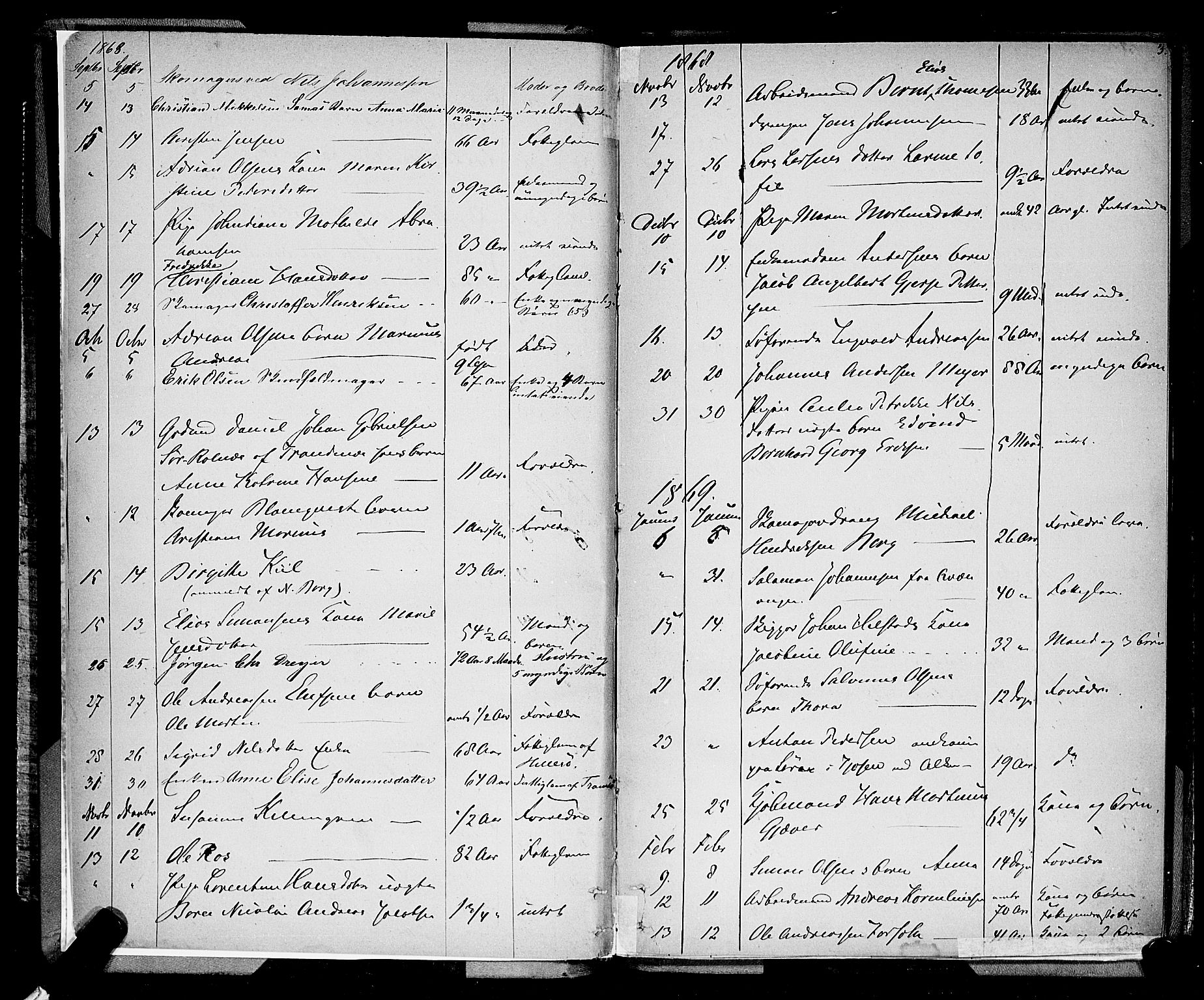 Tromsø byfogd/byrett, AV/SATØ-SATØ-0063/1/M/Mb/L0651: Dødsanmeldelsesprotokoll, 1868-1882, p. 2b-3a