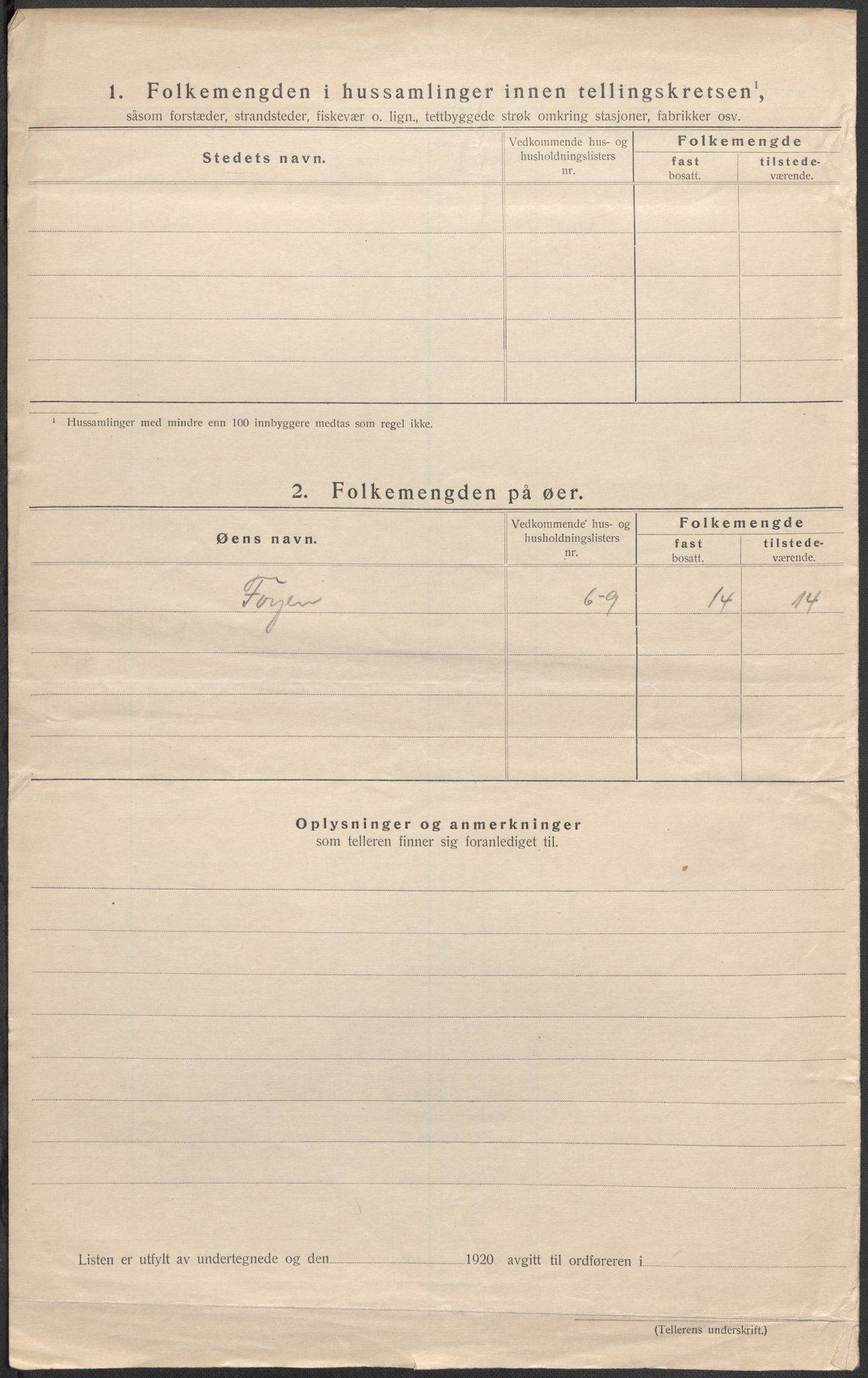 SAB, 1920 census for Stord, 1920, p. 45