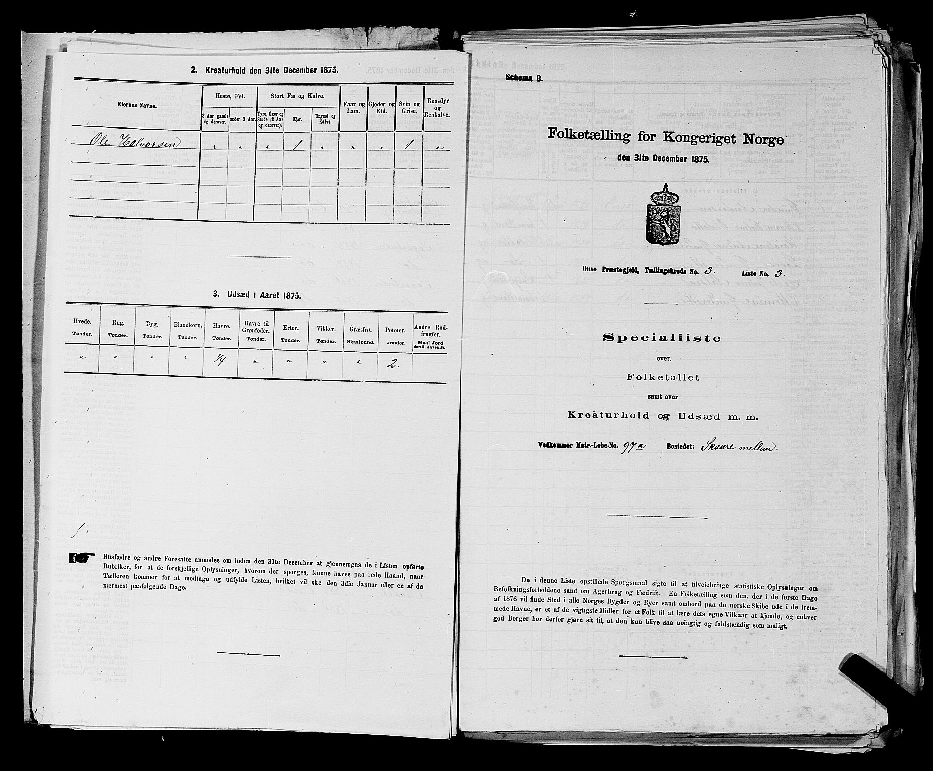 RA, 1875 census for 0134P Onsøy, 1875, p. 443