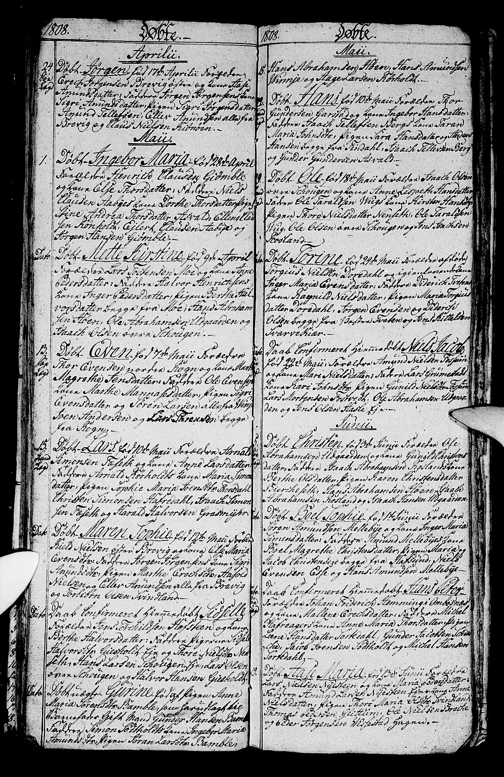 Bamble kirkebøker, AV/SAKO-A-253/G/Ga/L0004: Parish register (copy) no. I 4, 1808-1814