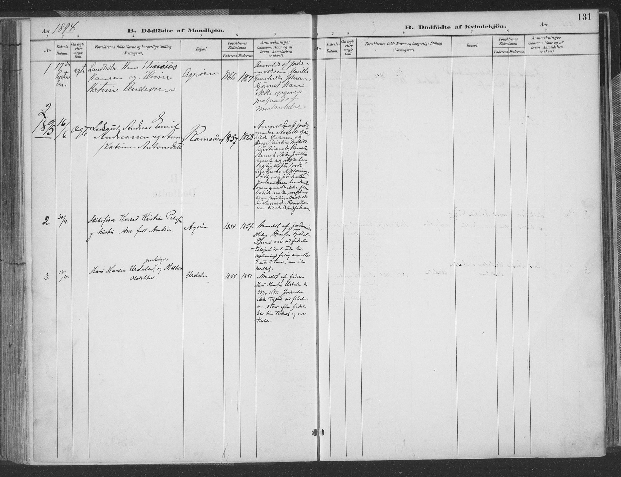 Høvåg sokneprestkontor, AV/SAK-1111-0025/F/Fa/L0006: Parish register (official) no. A 6, 1894-1923, p. 131