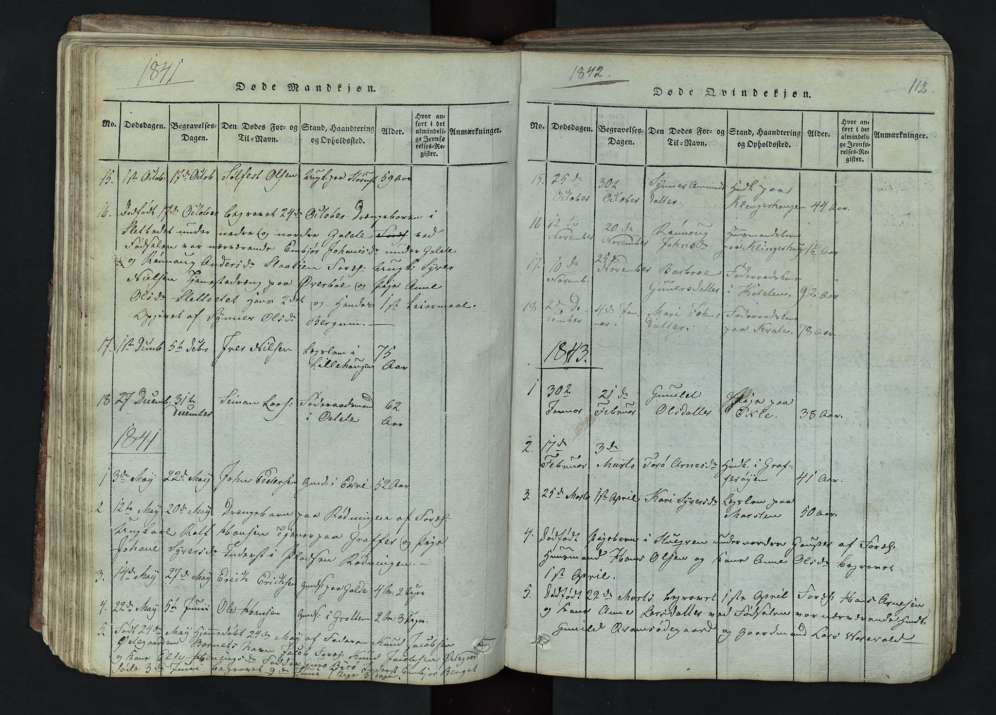 Lom prestekontor, SAH/PREST-070/L/L0002: Parish register (copy) no. 2, 1815-1844, p. 112