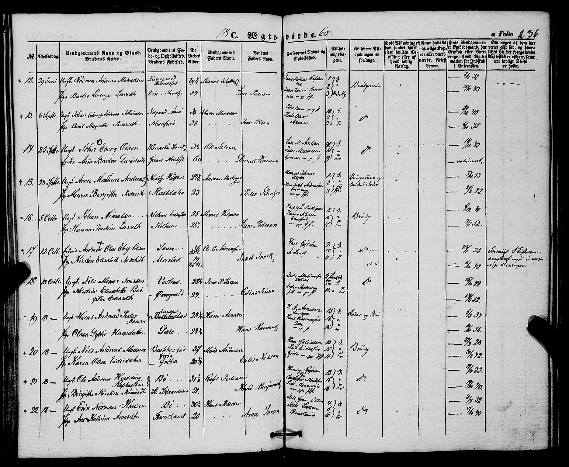 Trondenes sokneprestkontor, AV/SATØ-S-1319/H/Ha/L0011kirke: Parish register (official) no. 11, 1853-1862, p. 236