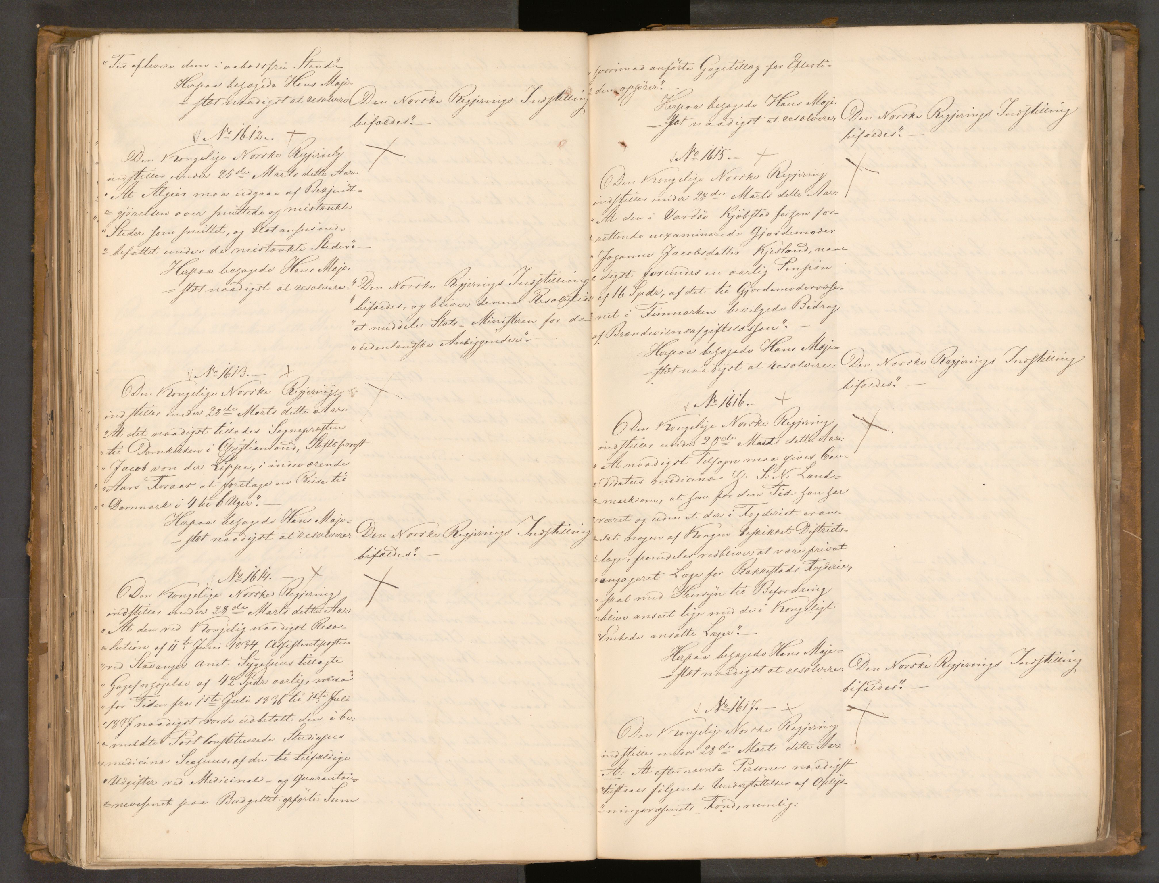 Statsrådssekretariatet, AV/RA-S-1001/A/Ab/L0044: Kgl. res. nr. 1193-1948, 1. halvår, 1837