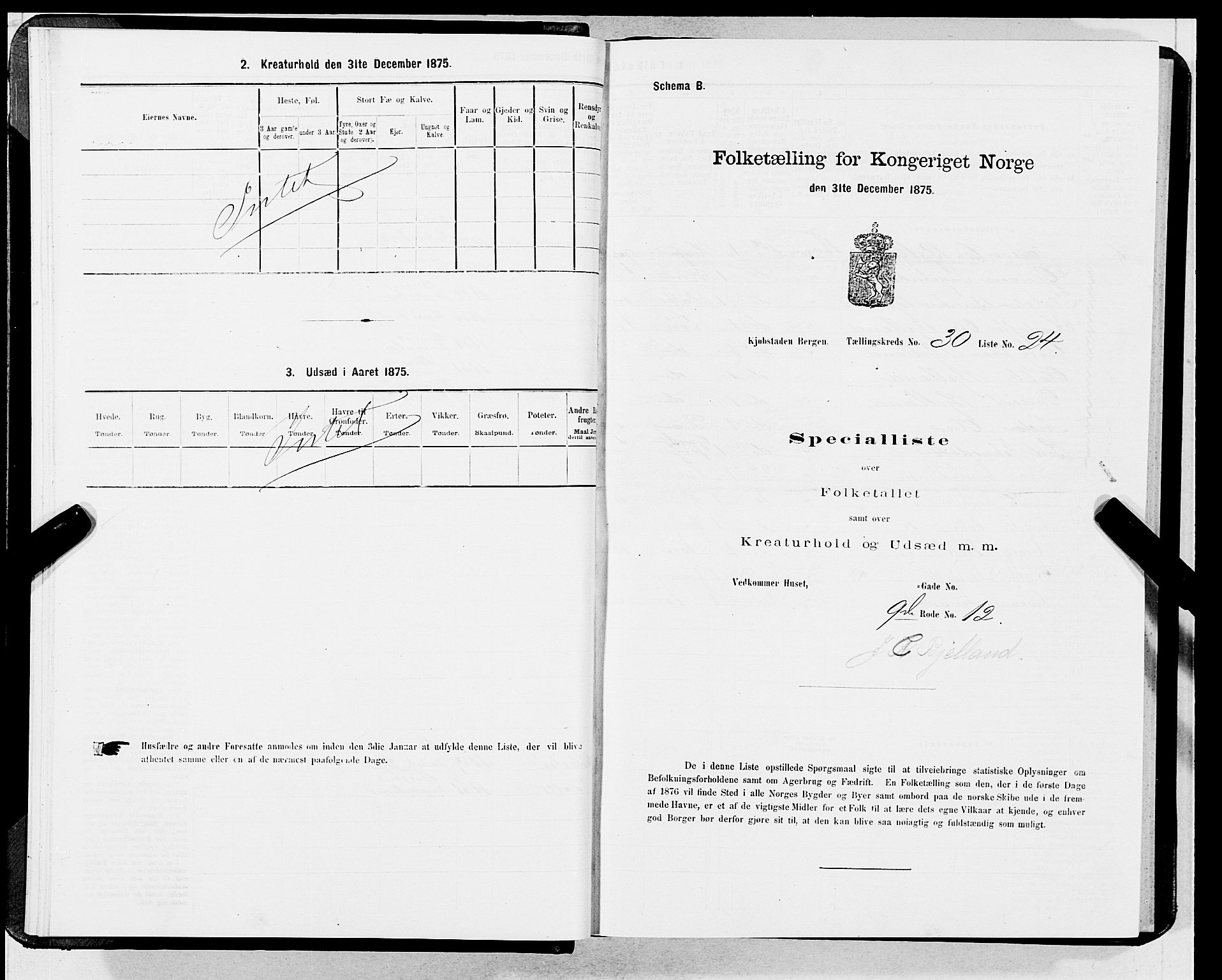 SAB, 1875 census for 1301 Bergen, 1875, p. 1567