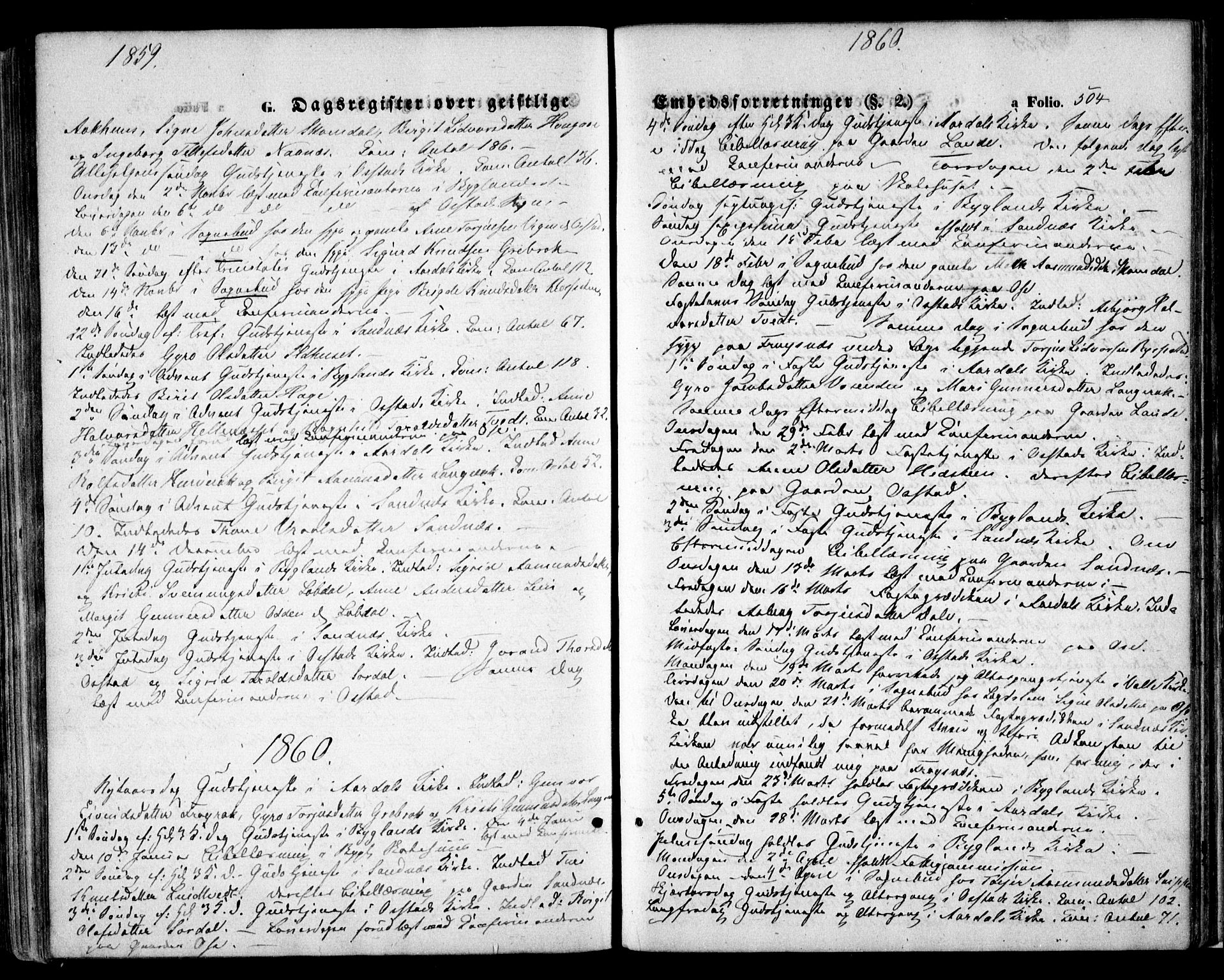 Bygland sokneprestkontor, SAK/1111-0006/F/Fa/Fab/L0005: Parish register (official) no. A 5, 1859-1873, p. 504