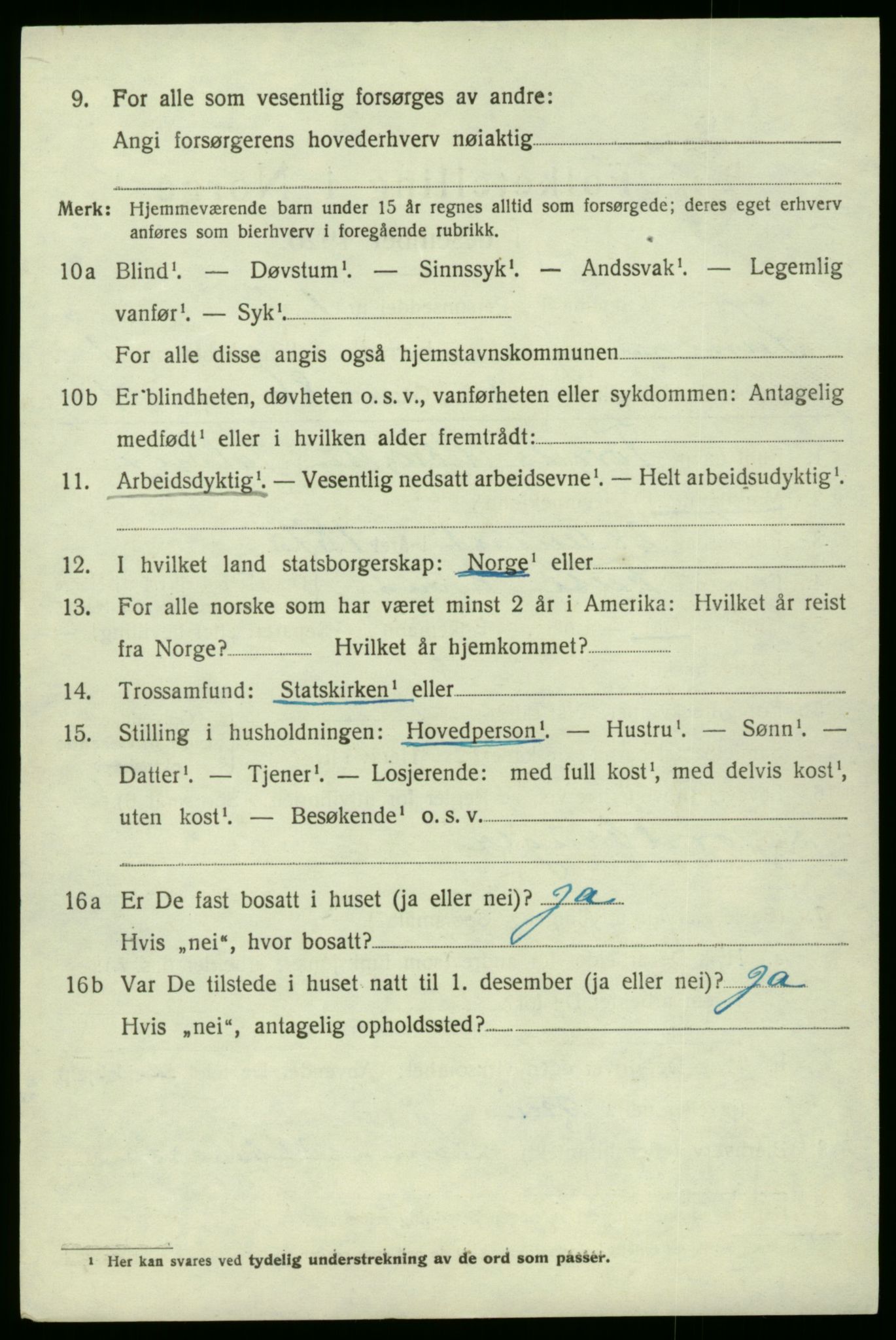 SAB, 1920 census for Samnanger, 1920, p. 860