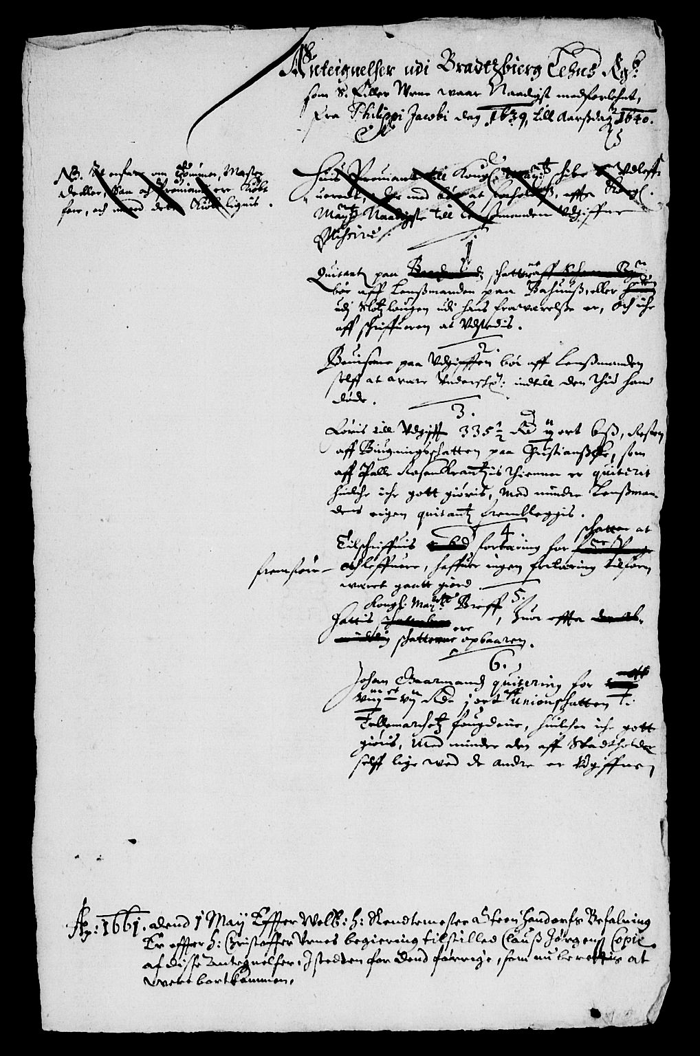 Rentekammeret inntil 1814, Reviderte regnskaper, Lensregnskaper, AV/RA-EA-5023/R/Rb/Rbp/L0023: Bratsberg len, 1639-1640