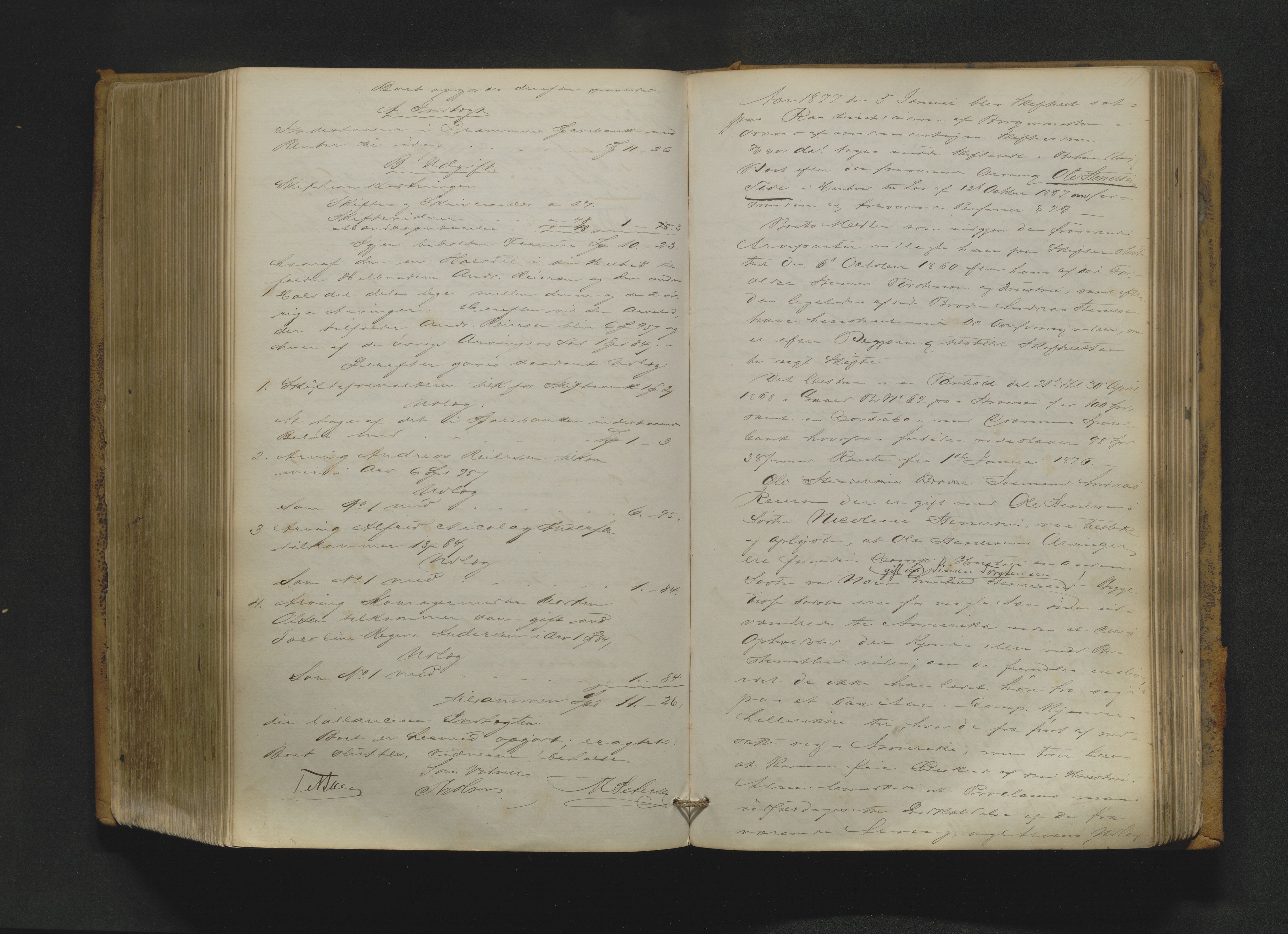 Drammen byfogd, AV/SAKO-A-222/H/Hb/Hbc/L0012: Skifteforhandlingsprotokoll. - Drammen., 1867-1880, p. 571