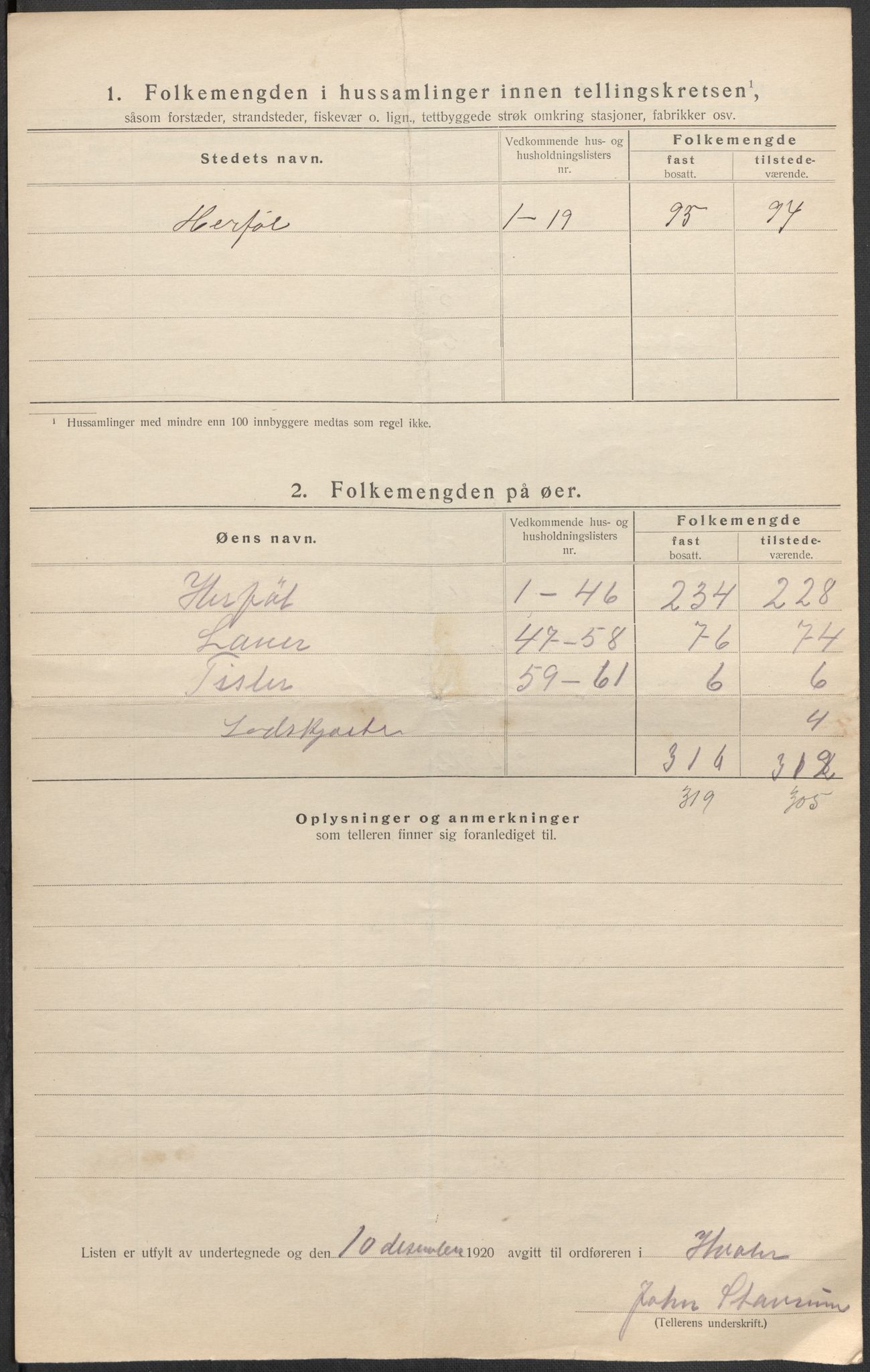 SAO, 1920 census for Hvaler, 1920, p. 24