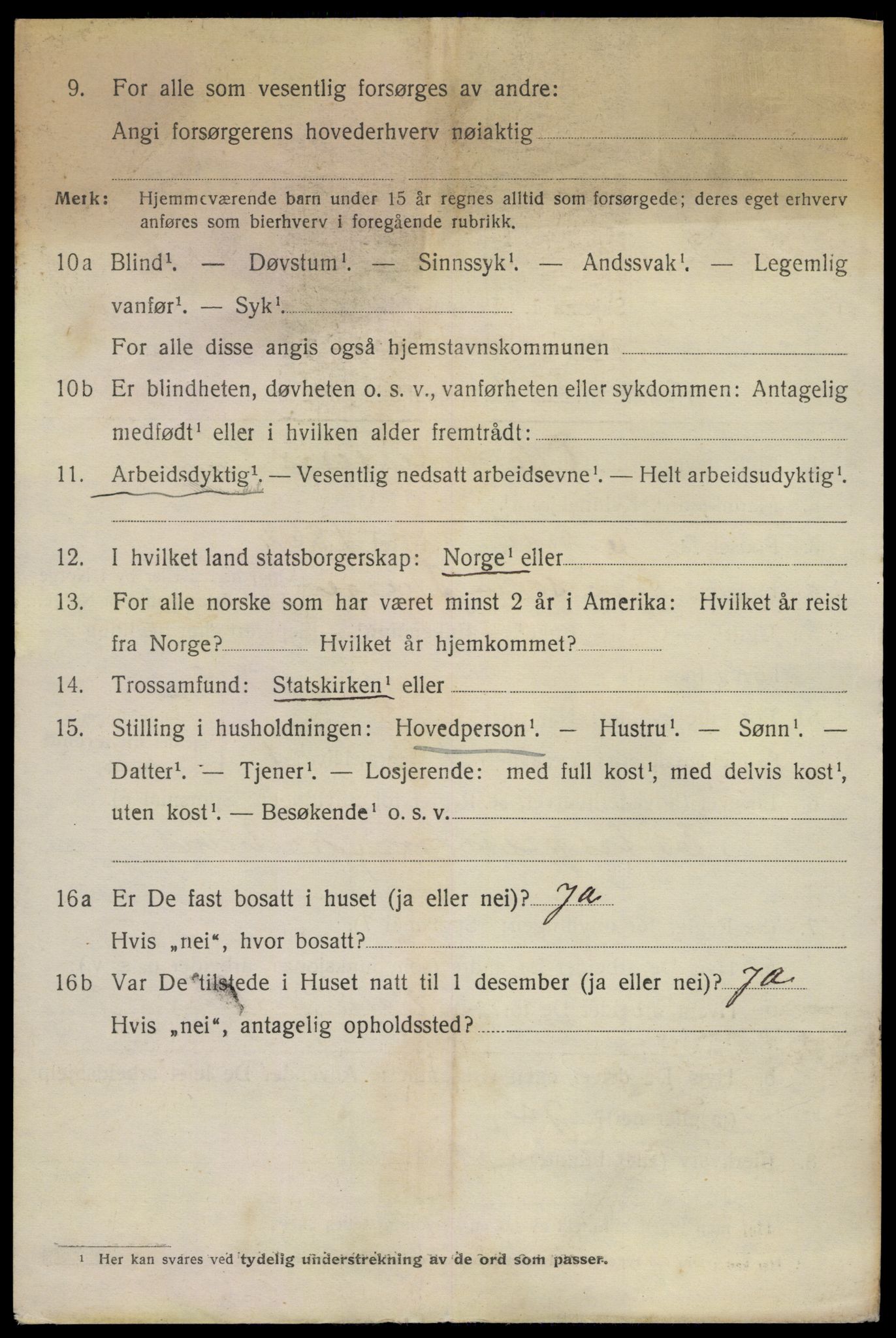 SAKO, 1920 census for Holmestrand, 1920, p. 6307