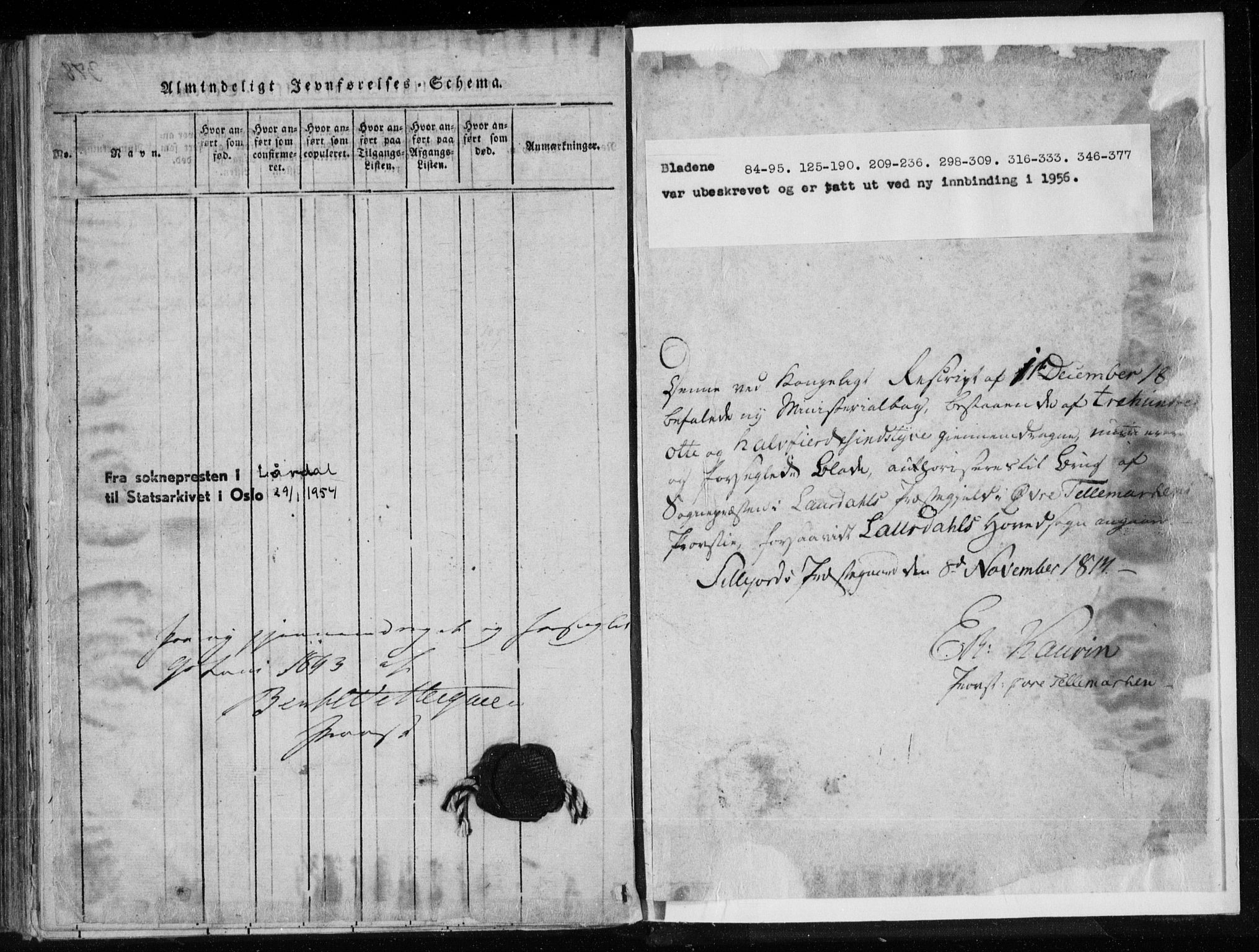 Lårdal kirkebøker, AV/SAKO-A-284/F/Fa/L0005: Parish register (official) no. I 5, 1815-1860