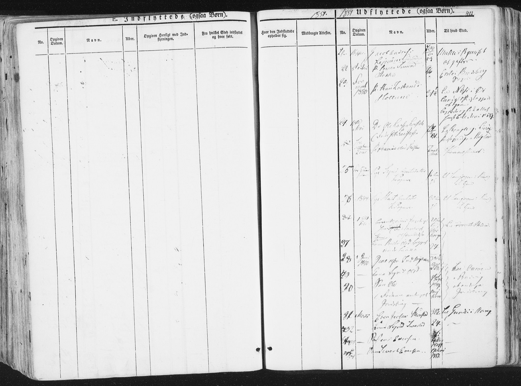 Ministerialprotokoller, klokkerbøker og fødselsregistre - Sør-Trøndelag, AV/SAT-A-1456/691/L1074: Parish register (official) no. 691A06, 1842-1852, p. 412