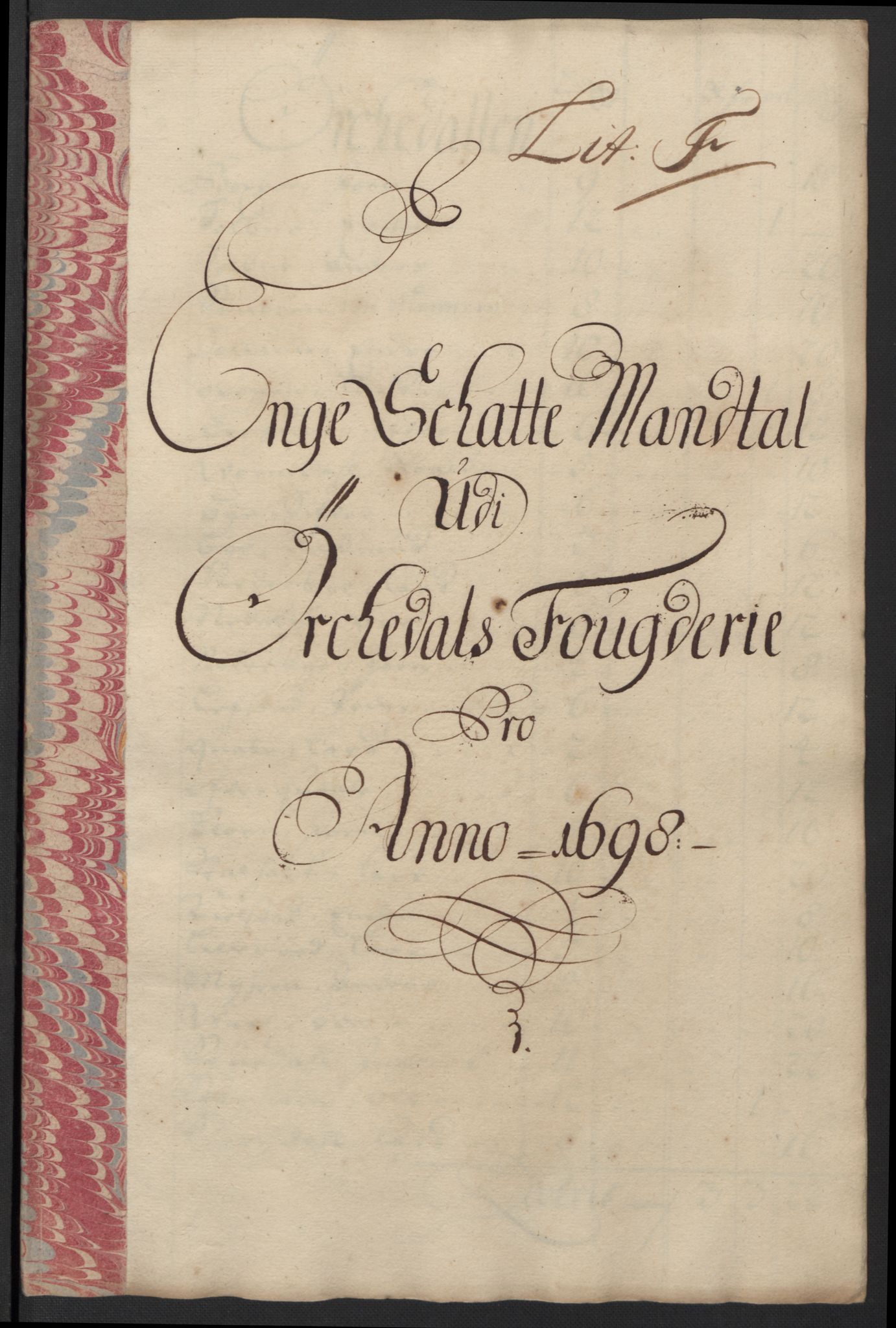 Rentekammeret inntil 1814, Reviderte regnskaper, Fogderegnskap, AV/RA-EA-4092/R60/L3948: Fogderegnskap Orkdal og Gauldal, 1698, p. 152