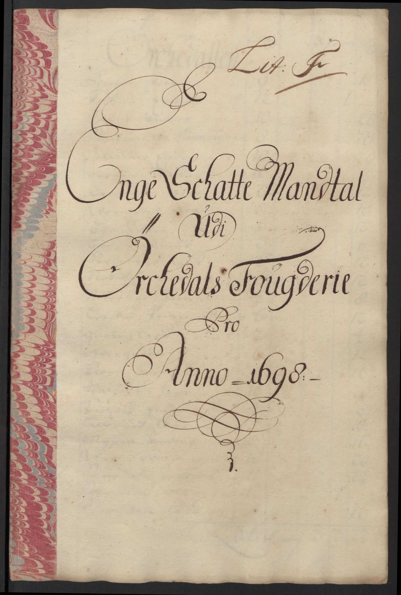 Rentekammeret inntil 1814, Reviderte regnskaper, Fogderegnskap, AV/RA-EA-4092/R60/L3948: Fogderegnskap Orkdal og Gauldal, 1698, p. 152