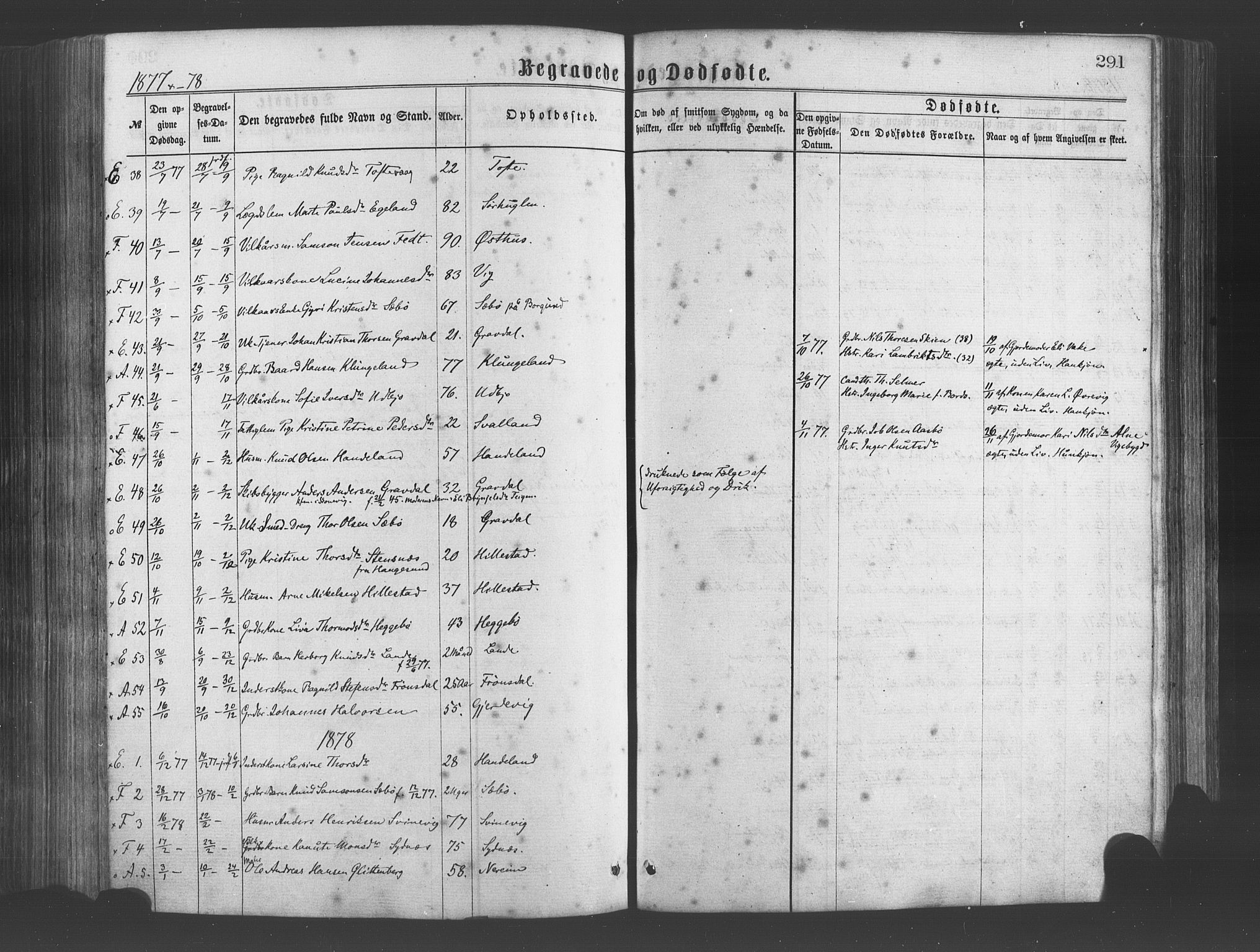 Fjelberg sokneprestembete, SAB/A-75201/H/Haa: Parish register (official) no. A 8, 1866-1879, p. 291