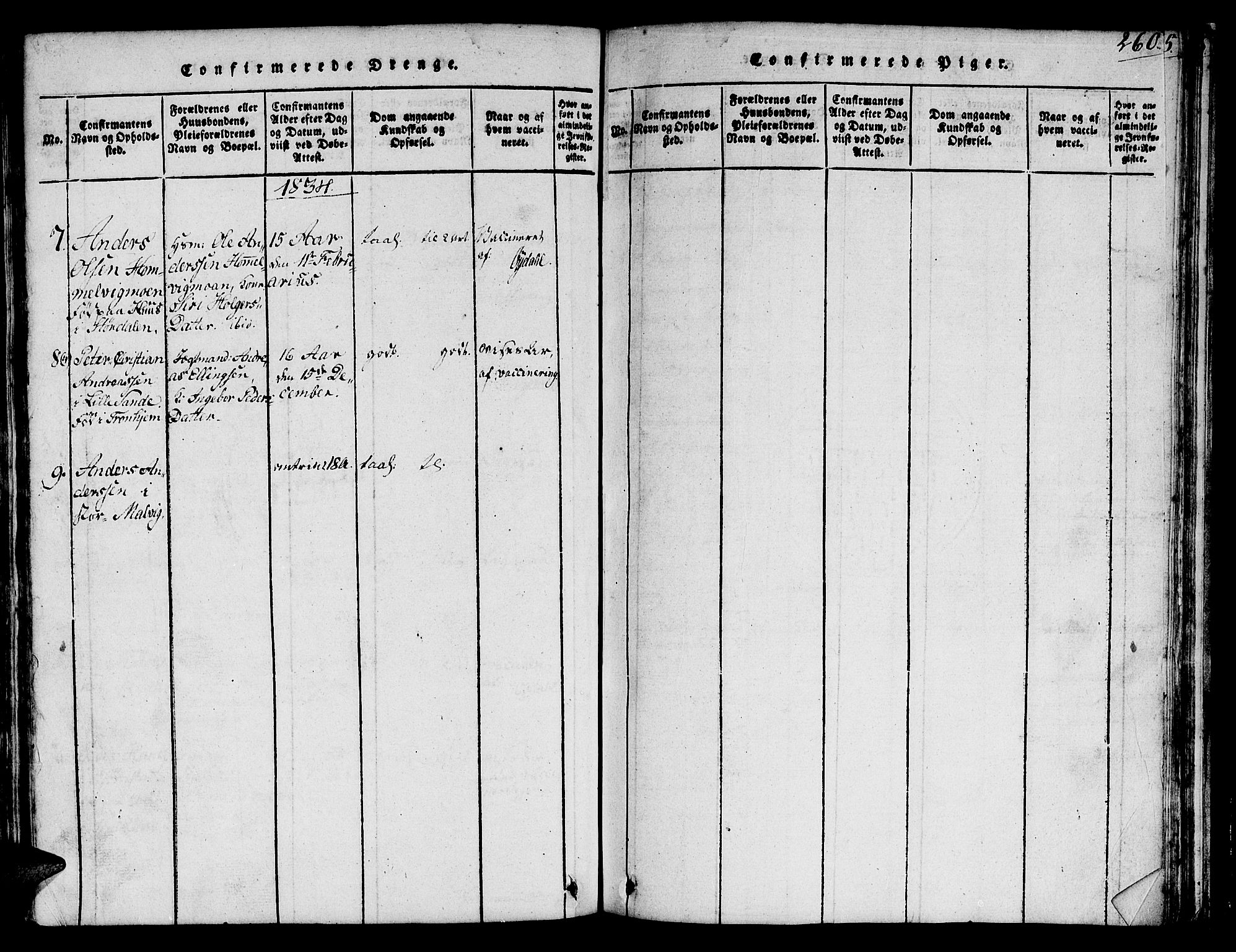 Ministerialprotokoller, klokkerbøker og fødselsregistre - Sør-Trøndelag, SAT/A-1456/616/L0420: Parish register (copy) no. 616C03, 1817-1835, p. 260