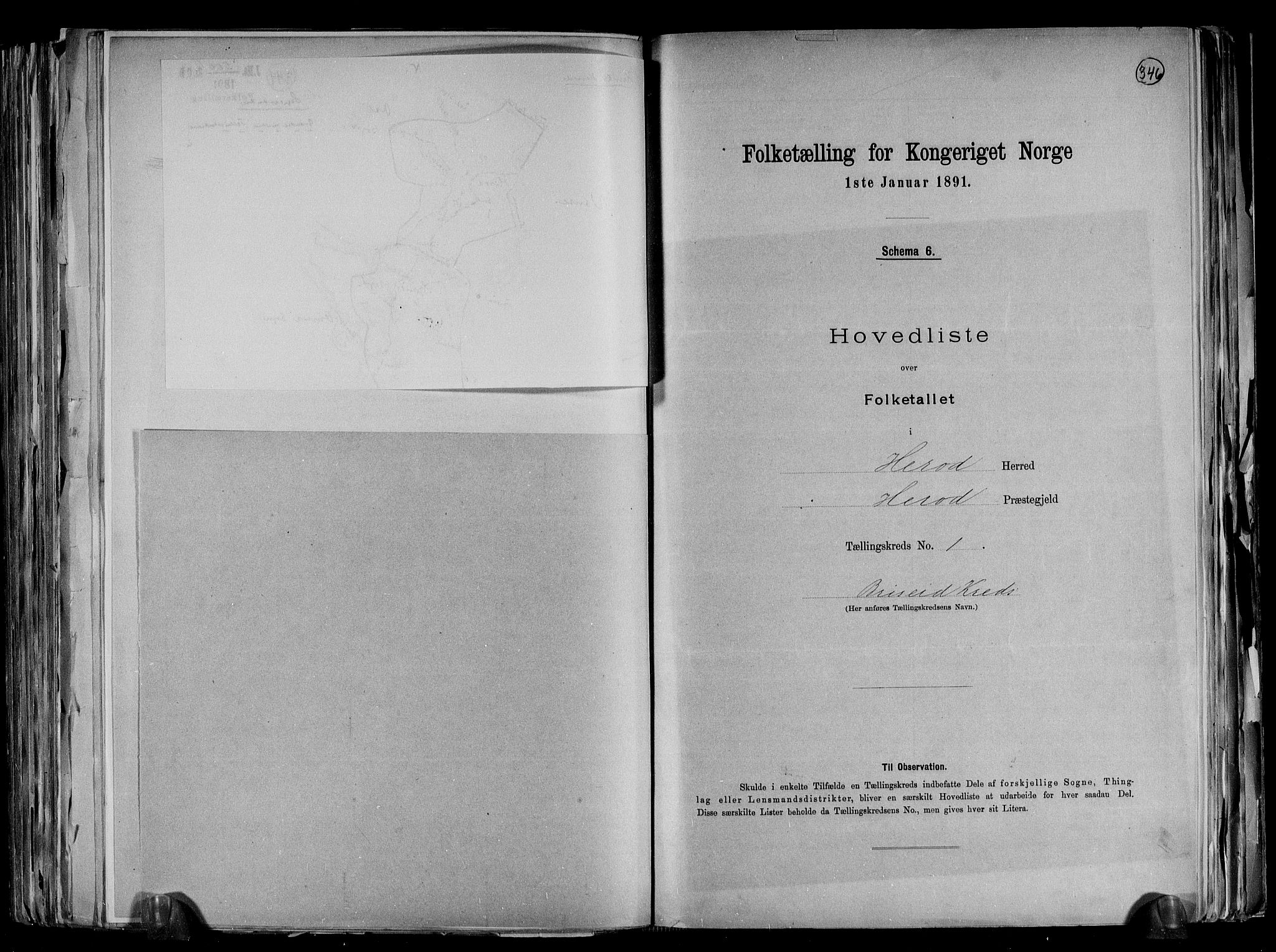 RA, 1891 census for 1039 Herad, 1891, p. 6