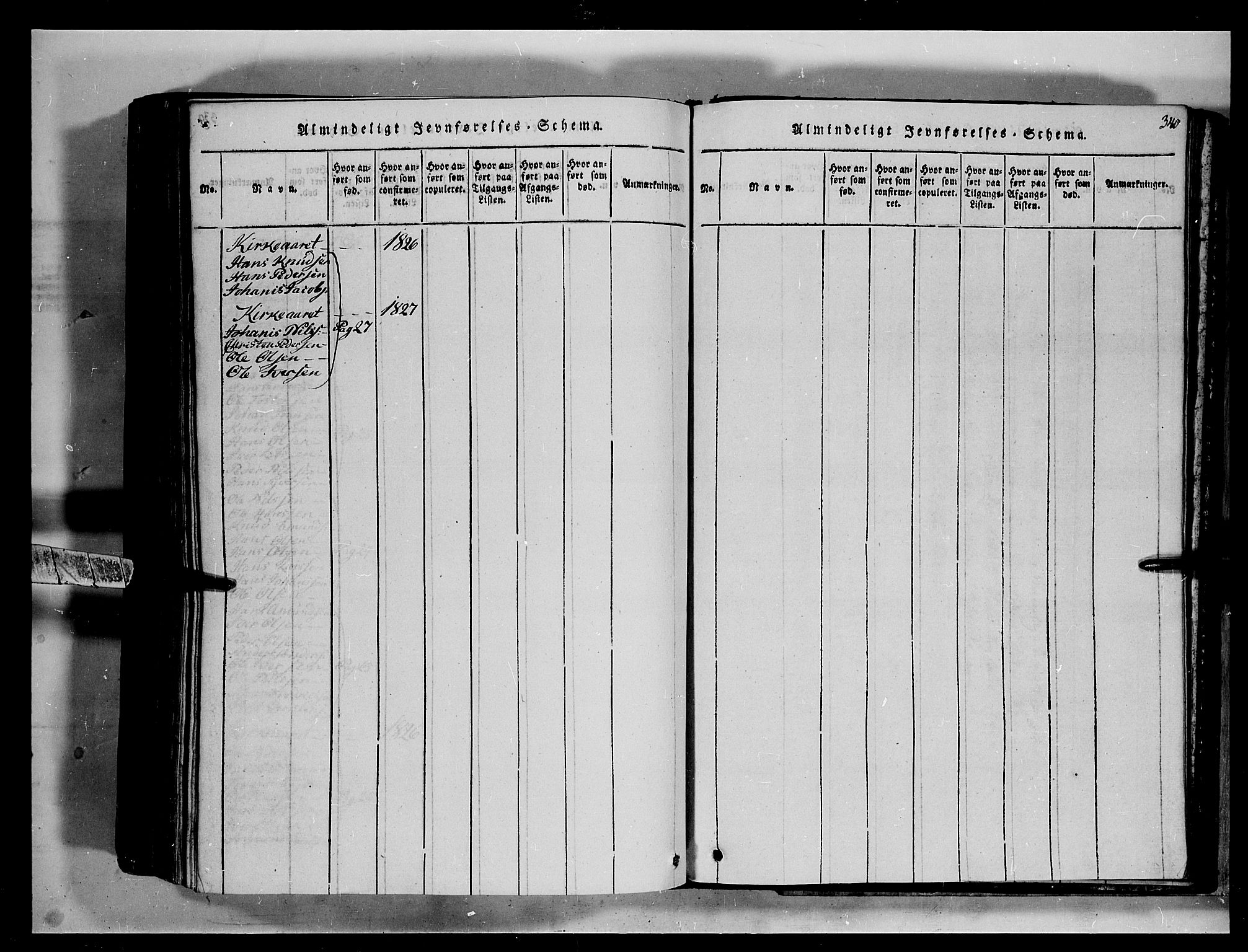 Fron prestekontor, SAH/PREST-078/H/Ha/Hab/L0002: Parish register (copy) no. 2, 1816-1850, p. 340