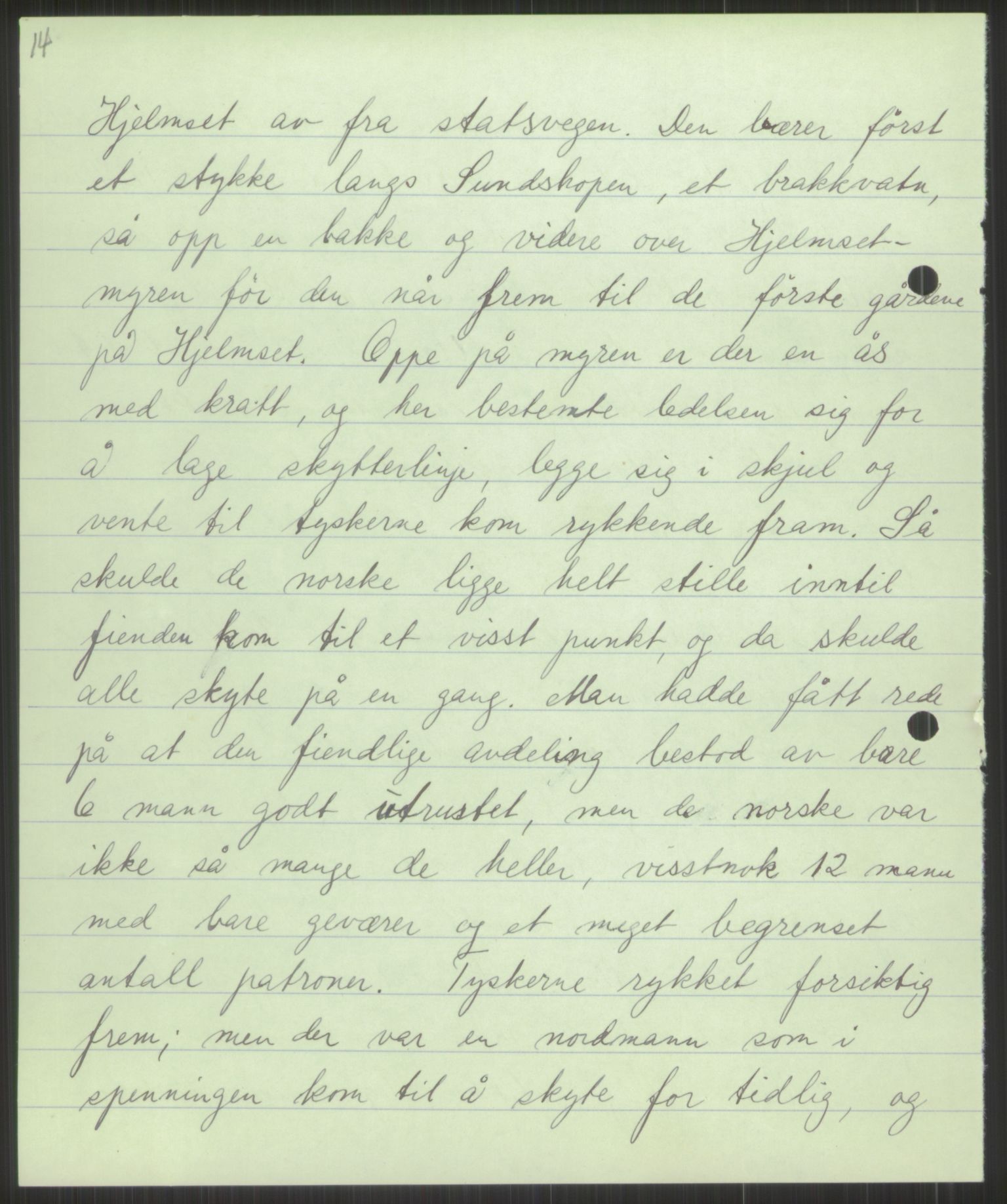 Forsvaret, Forsvarets krigshistoriske avdeling, AV/RA-RAFA-2017/Y/Ya/L0017: II-C-11-31 - Fylkesmenn.  Rapporter om krigsbegivenhetene 1940., 1940, p. 325