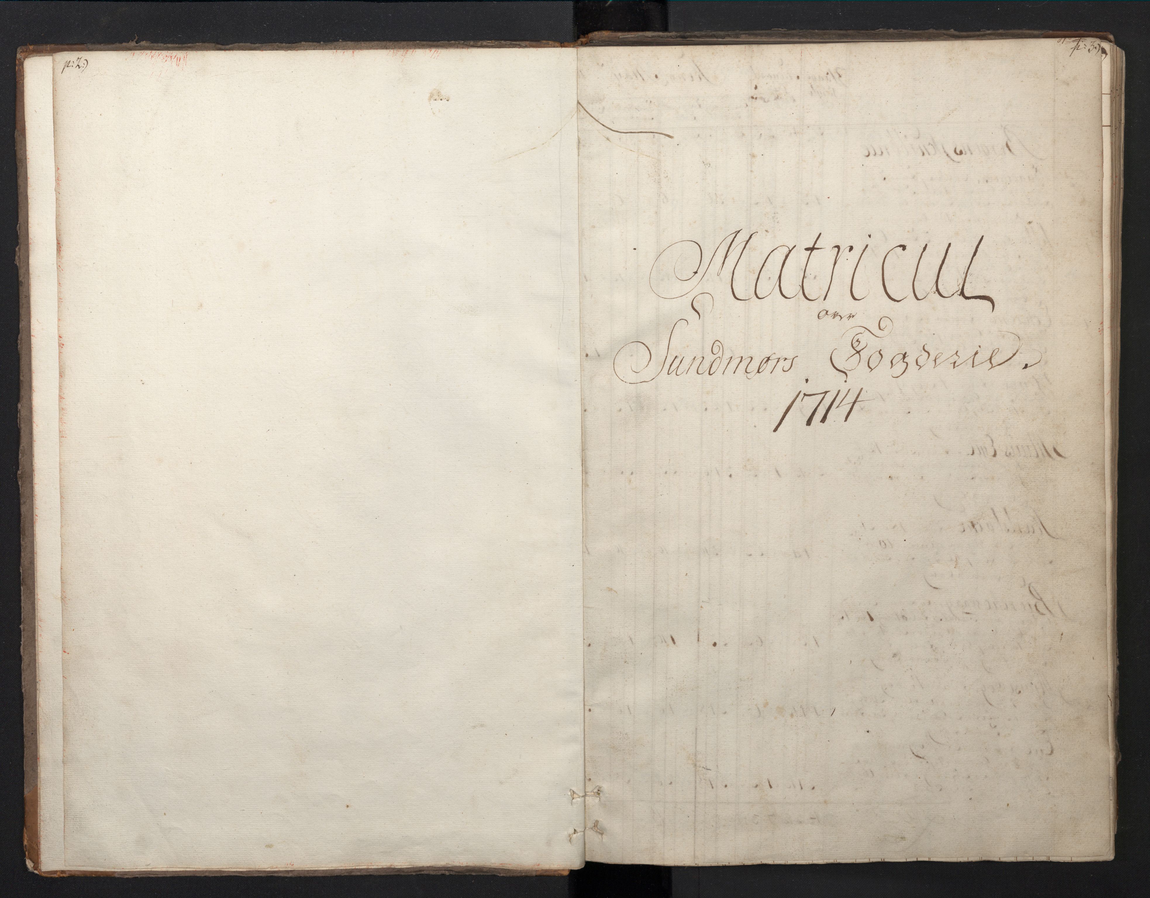 Rentekammeret inntil 1814, Realistisk ordnet avdeling, RA/EA-4070/N/Nb/Nbf/L0149: Sunnmøre, prøvematrikkel, 1714, p. 4