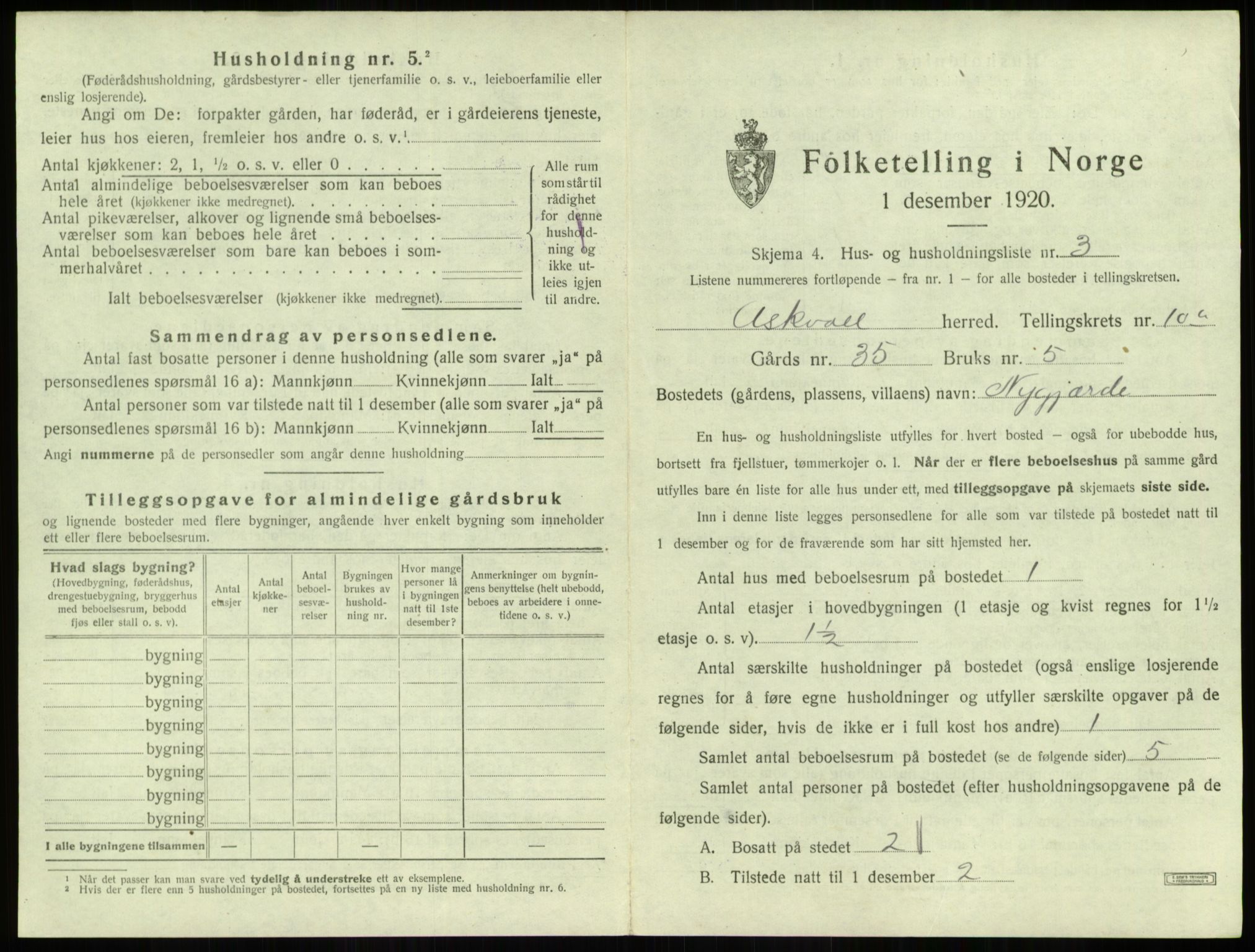 SAB, 1920 census for Askvoll, 1920, p. 528