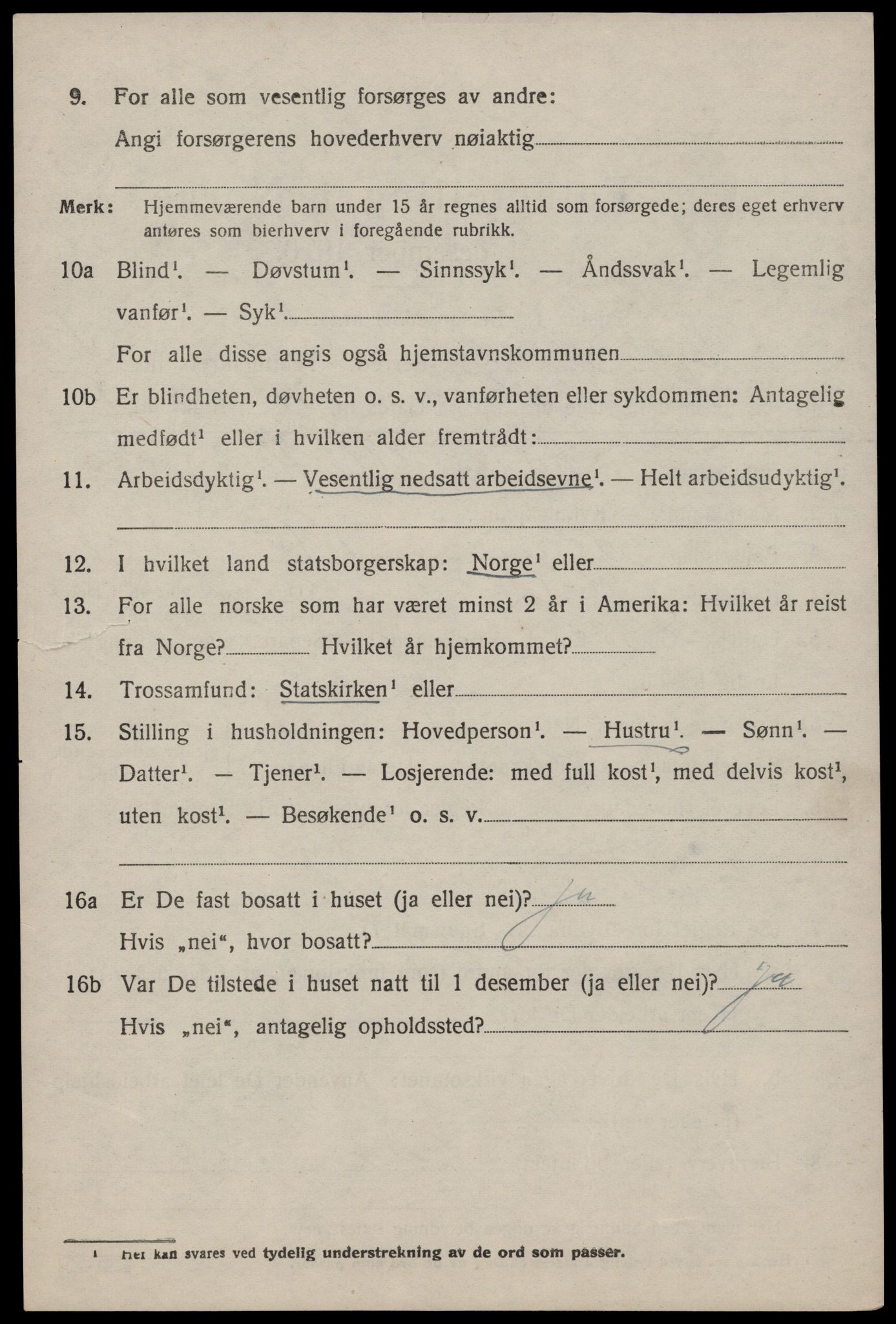 SAST, 1920 census for Hjelmeland, 1920, p. 1810