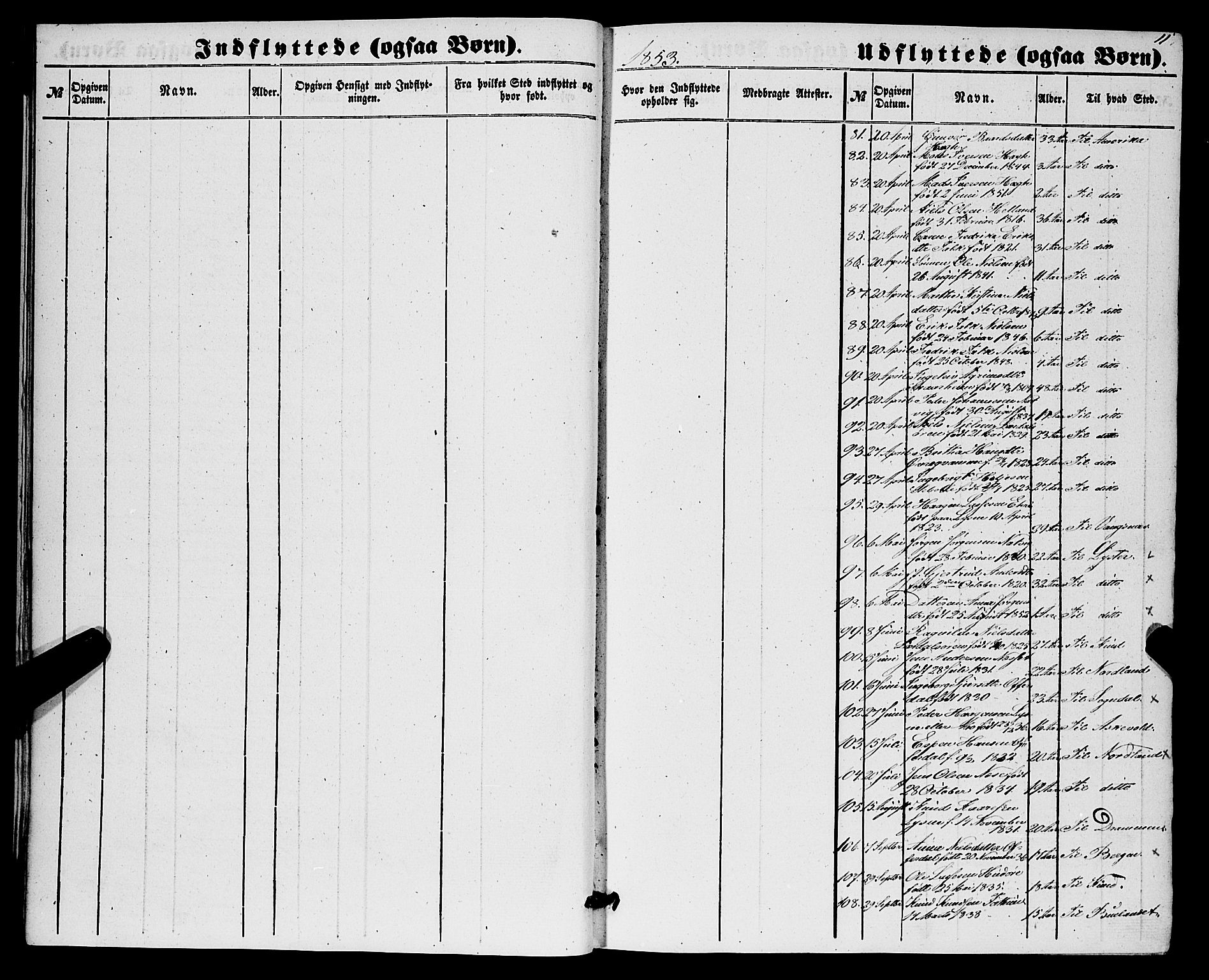 Lærdal sokneprestembete, AV/SAB-A-81201: Parish register (official) no. A 17, 1851-1877, p. 11