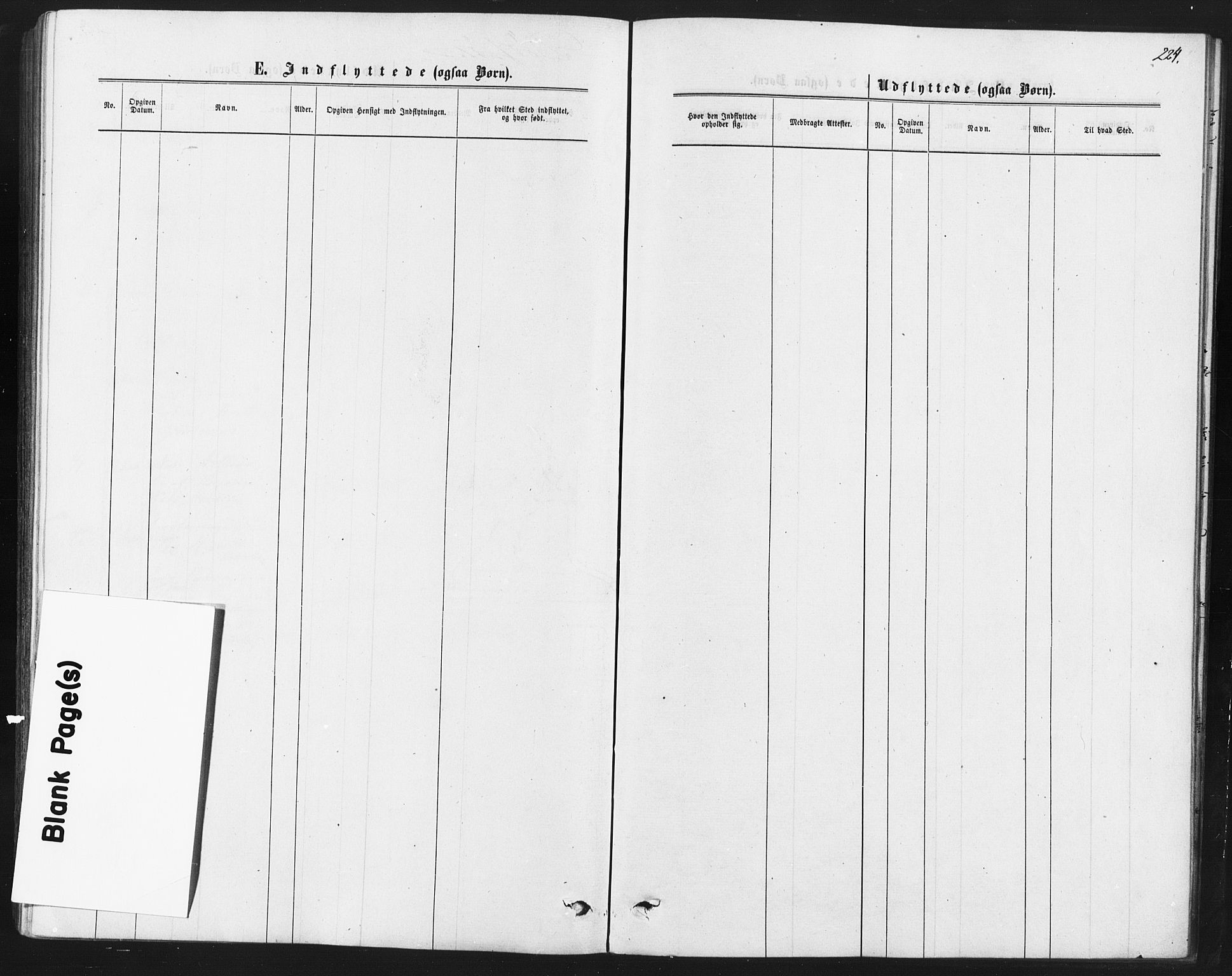 Kråkstad prestekontor Kirkebøker, AV/SAO-A-10125a/F/Fa/L0008: Parish register (official) no. I 8, 1870-1879, p. 224