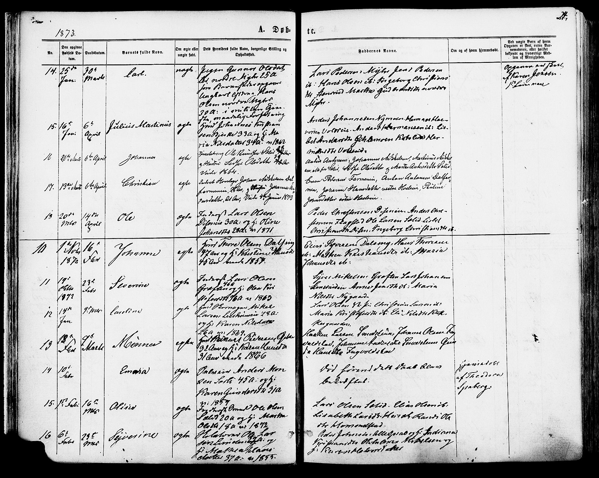 Vang prestekontor, Hedmark, AV/SAH-PREST-008/H/Ha/Haa/L0015: Parish register (official) no. 15, 1871-1885, p. 24