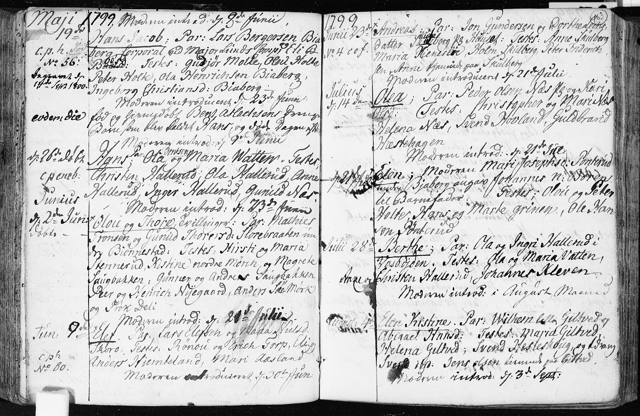 Spydeberg prestekontor Kirkebøker, AV/SAO-A-10924/F/Fa/L0003: Parish register (official) no. I 3, 1778-1814, p. 163