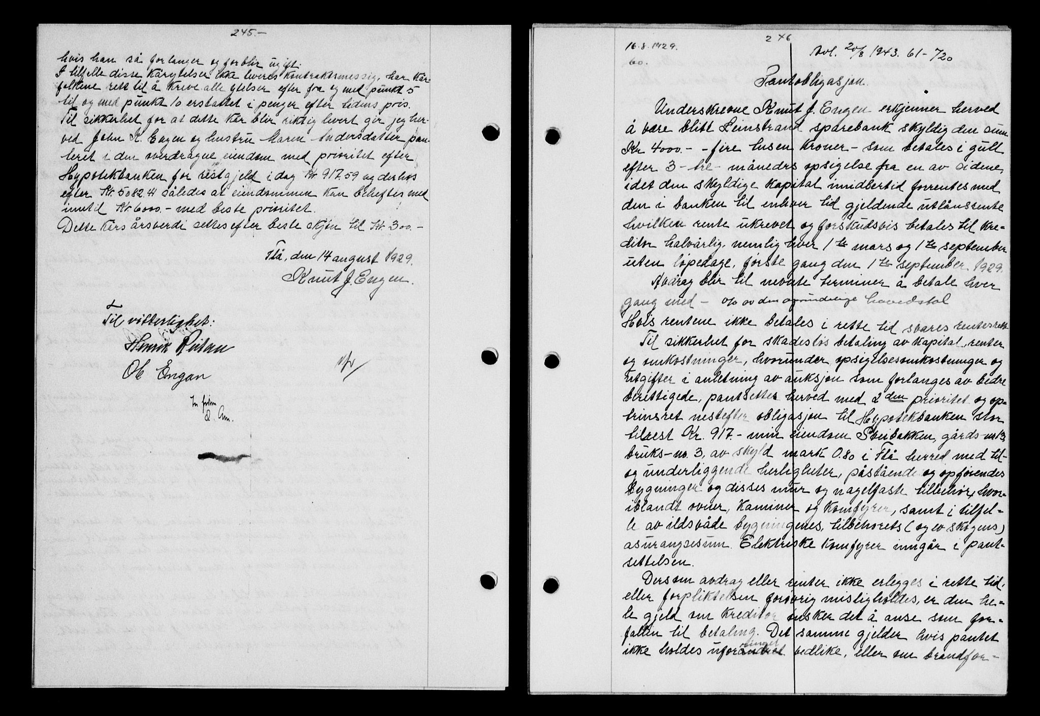 Gauldal sorenskriveri, AV/SAT-A-0014/1/2/2C/L0038: Mortgage book no. 39, 1929-1930, Deed date: 16.08.1929