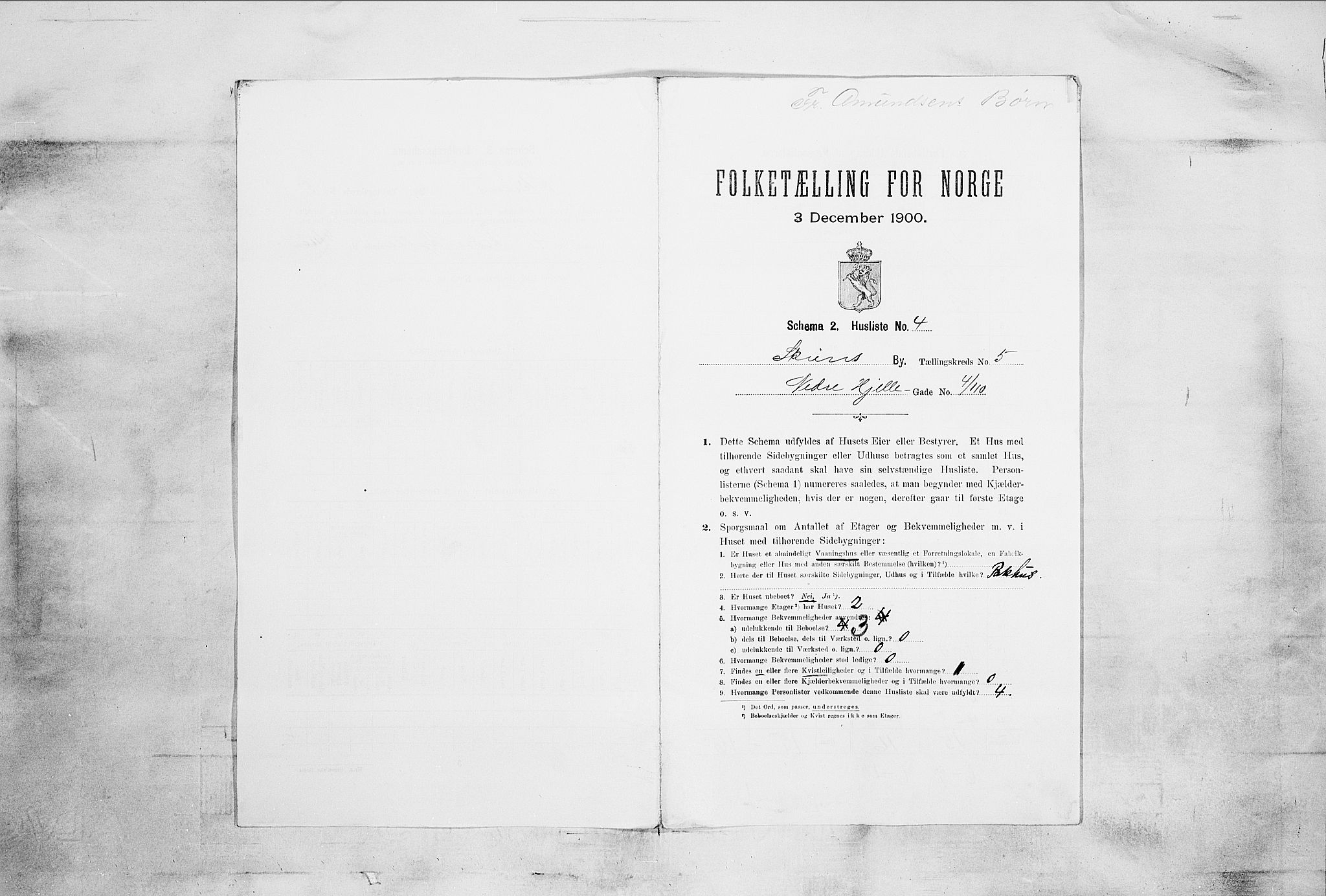 SAKO, 1900 census for Skien, 1900, p. 774