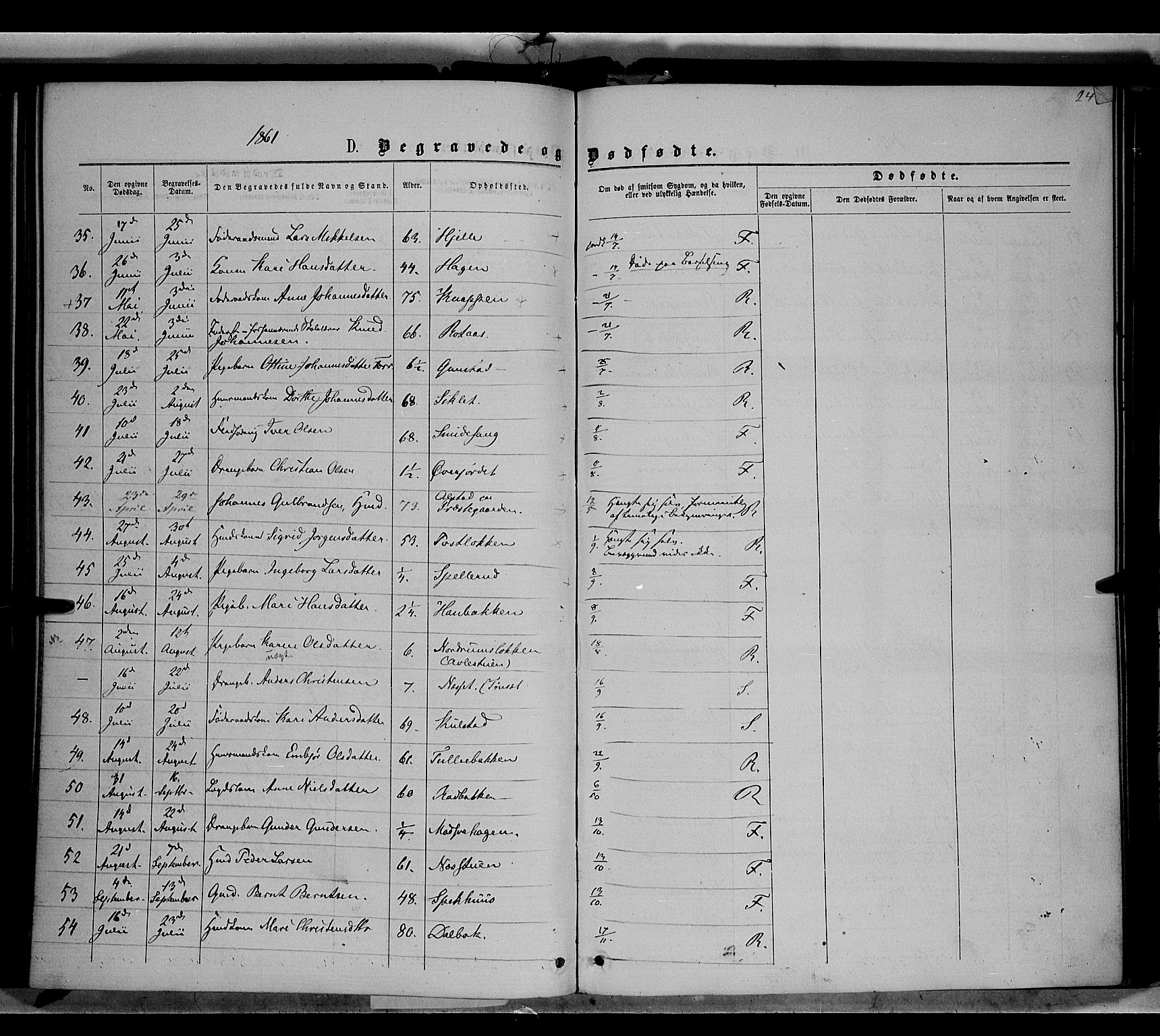 Ringebu prestekontor, AV/SAH-PREST-082/H/Ha/Haa/L0007: Parish register (official) no. 7, 1860-1877, p. 243