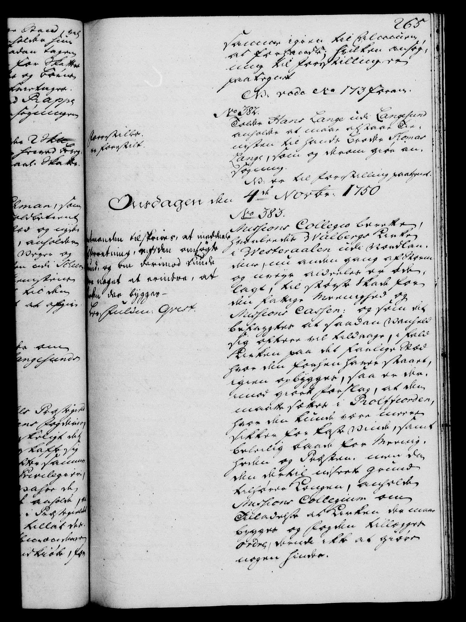 Rentekammeret, Kammerkanselliet, RA/EA-3111/G/Gh/Gha/L0030: Norsk ekstraktmemorialprotokoll (merket RK 53.75), 1749-1751, p. 265