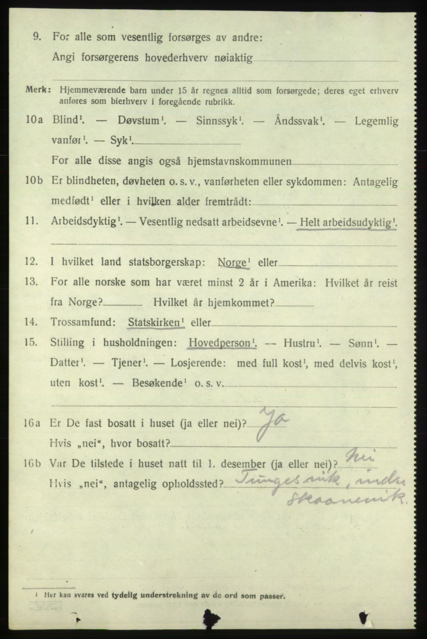 SAB, 1920 census for Skånevik, 1920, p. 6560