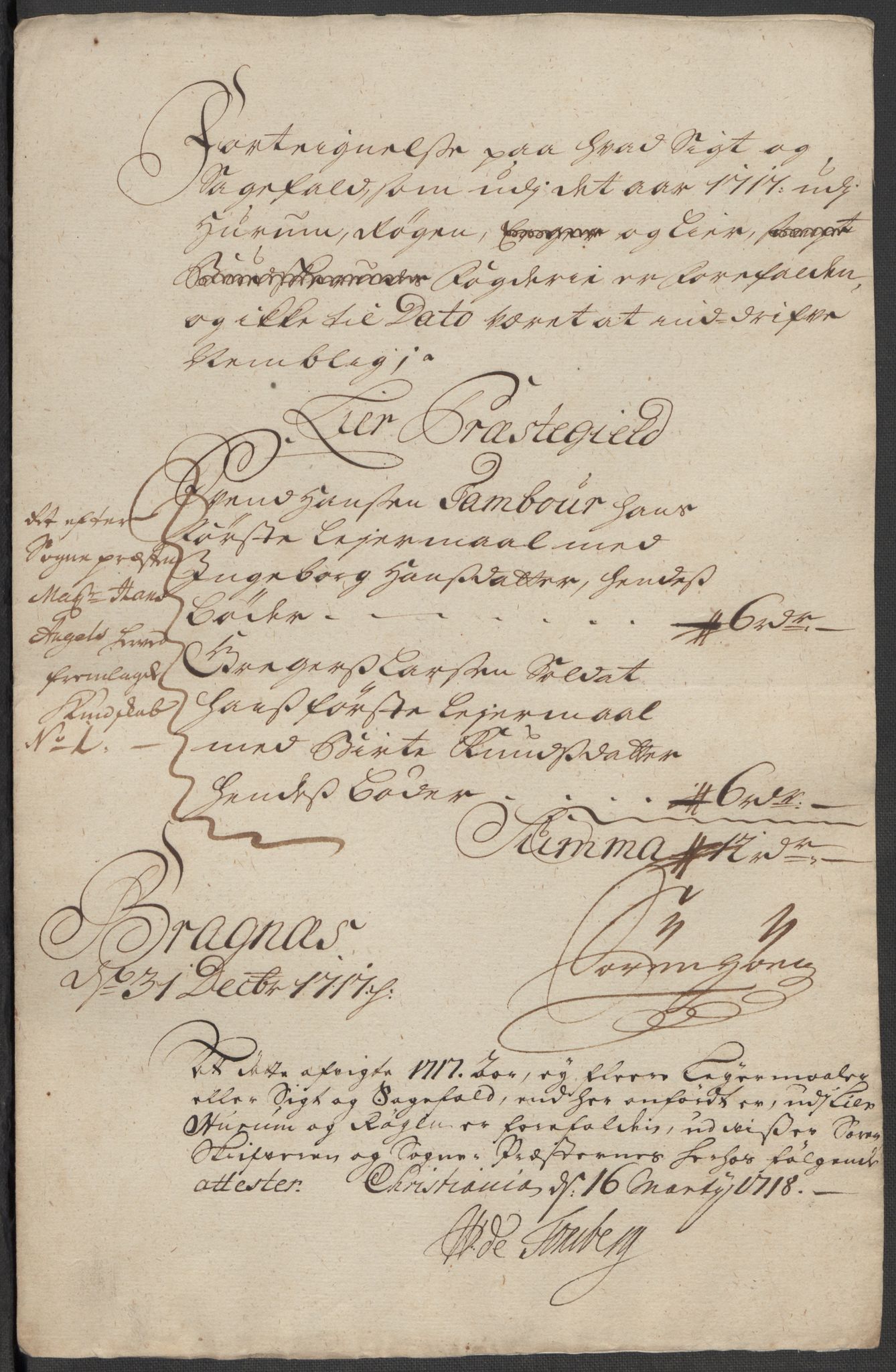 Rentekammeret inntil 1814, Reviderte regnskaper, Fogderegnskap, AV/RA-EA-4092/R31/L1711: Fogderegnskap Hurum, Røyken, Eiker, Lier og Buskerud, 1717, p. 259