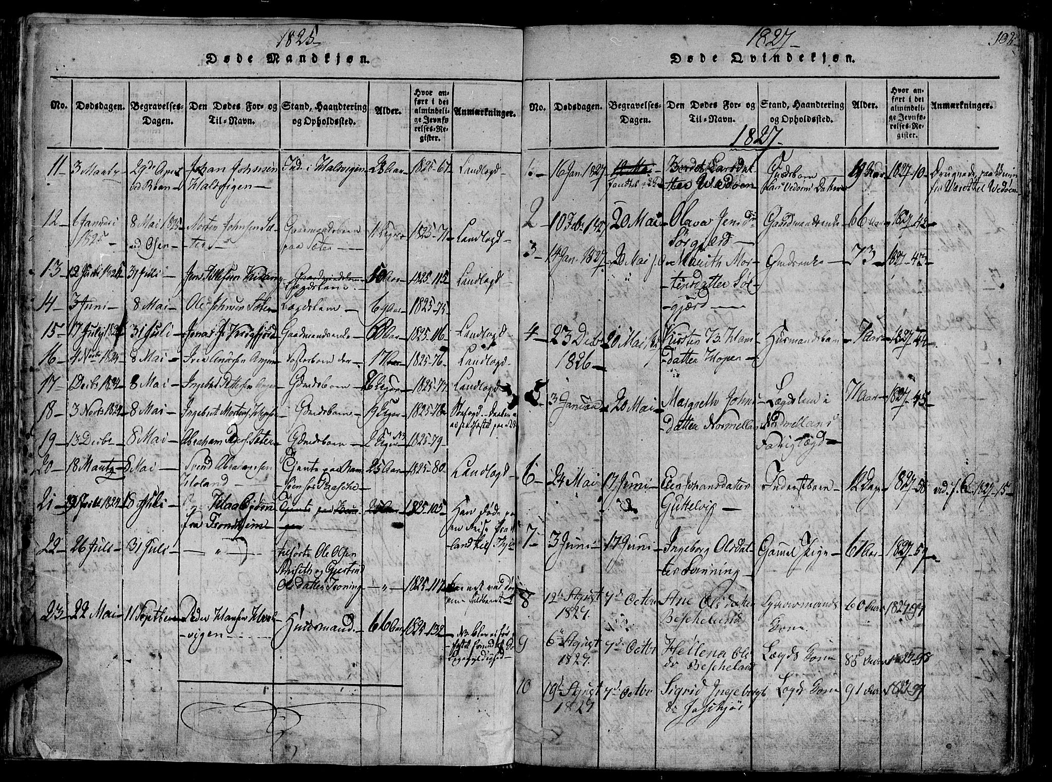 Ministerialprotokoller, klokkerbøker og fødselsregistre - Sør-Trøndelag, SAT/A-1456/657/L0702: Parish register (official) no. 657A03, 1818-1831, p. 102