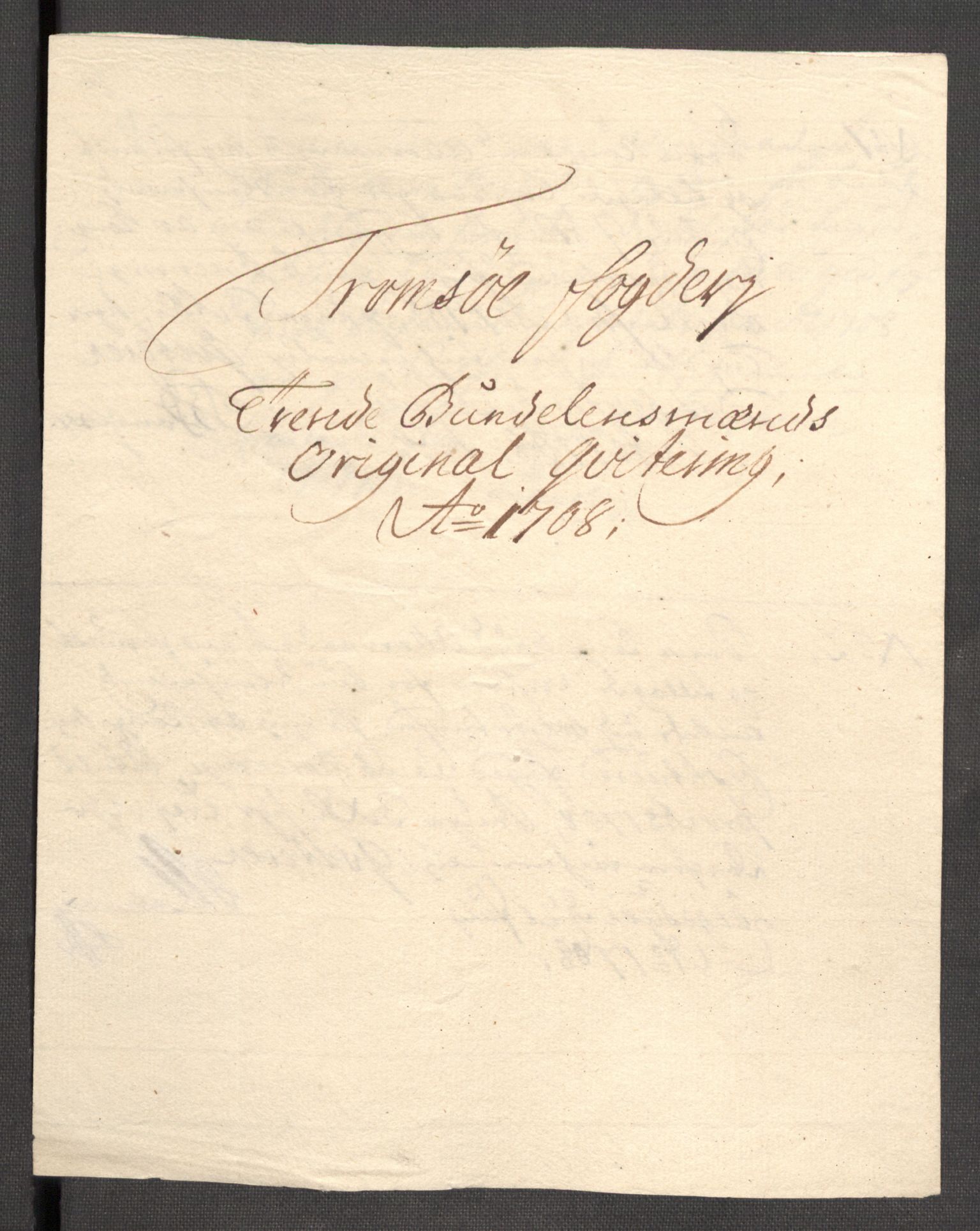 Rentekammeret inntil 1814, Reviderte regnskaper, Fogderegnskap, RA/EA-4092/R68/L4757: Fogderegnskap Senja og Troms, 1708-1710, p. 69