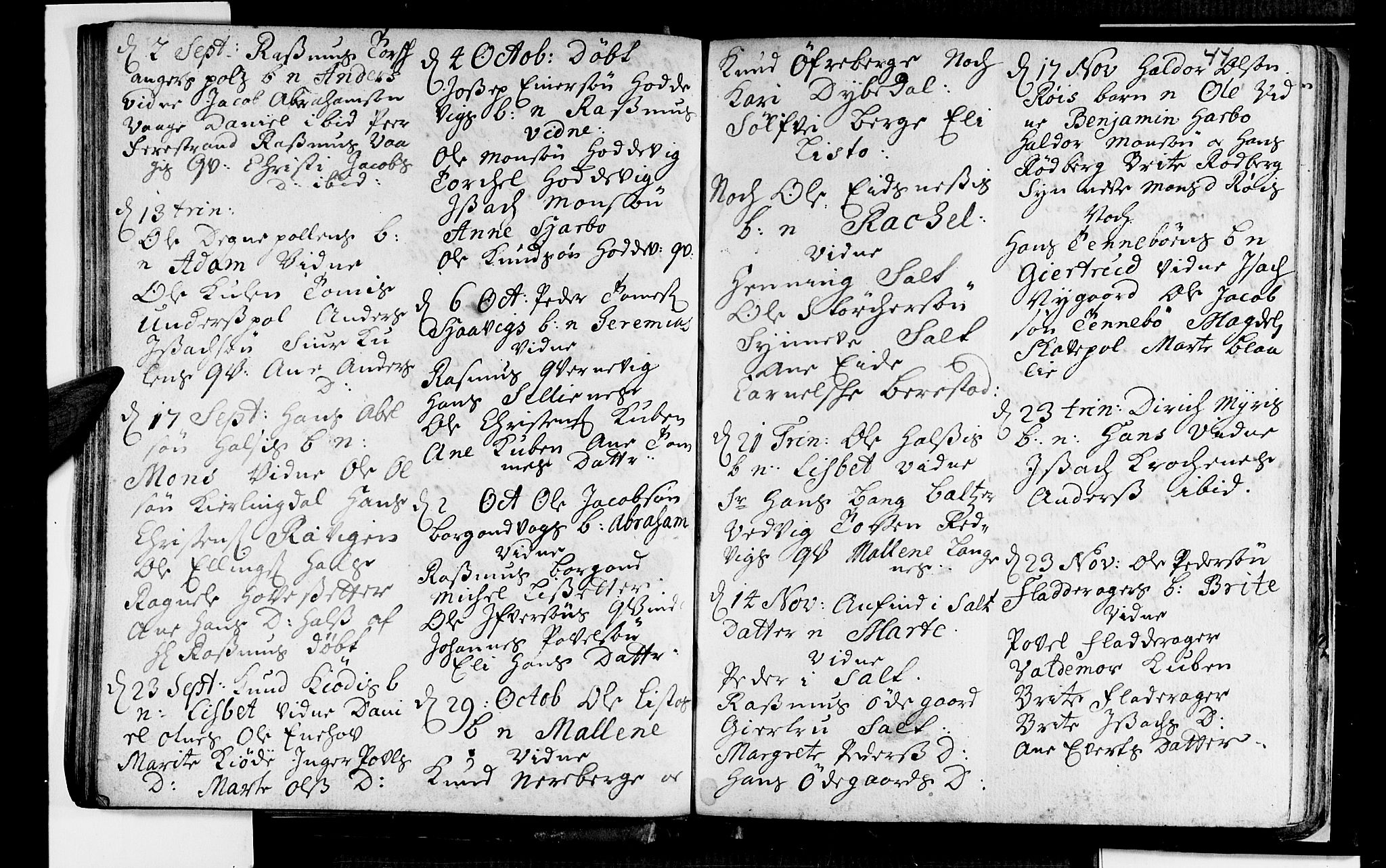 Selje sokneprestembete, SAB/A-99938/H/Ha/Haa/Haaa: Parish register (official) no. A 2, 1704-1715, p. 44