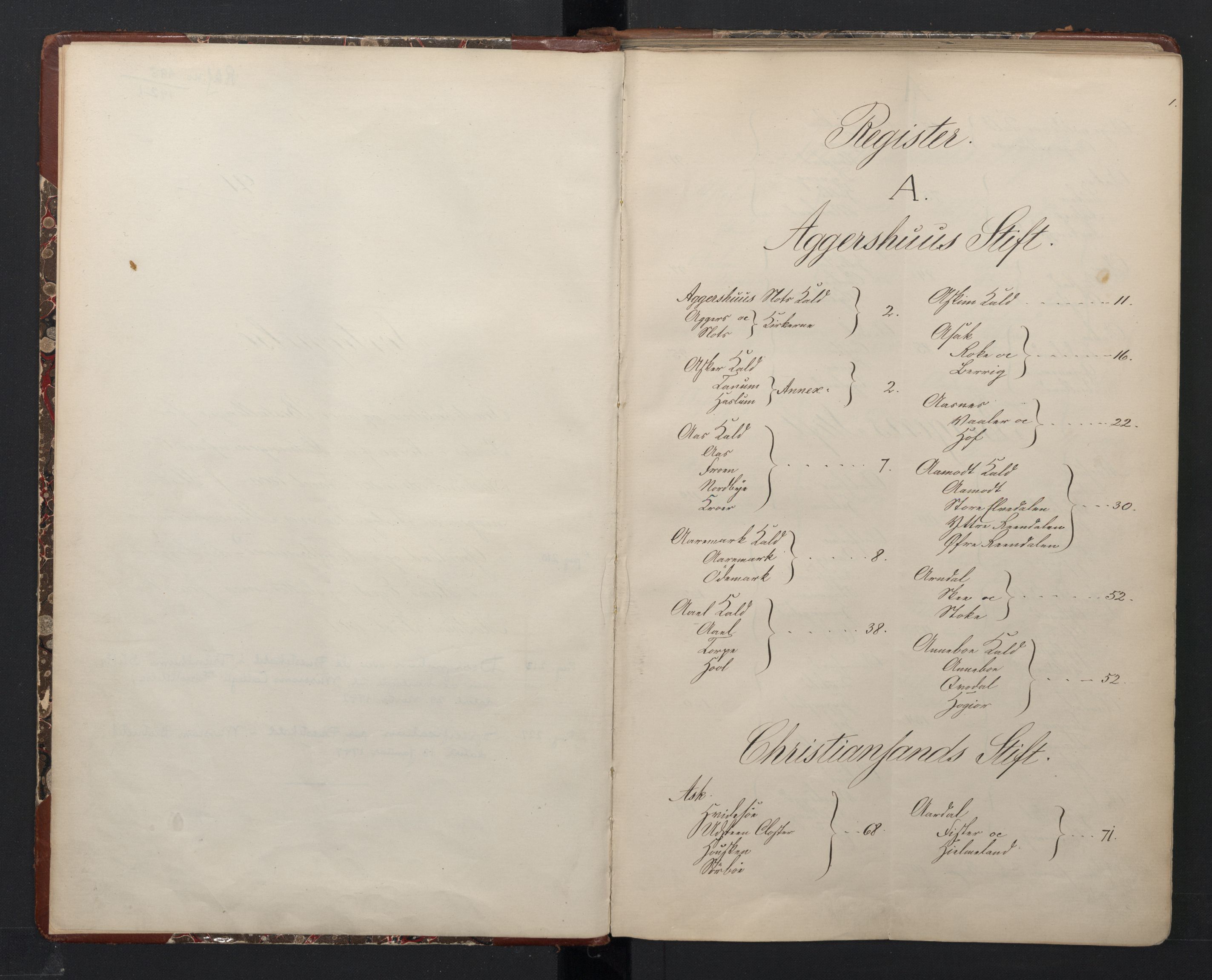 Avskriftsamlingen, AV/RA-EA-4022/F/Fa/L0102: Fortegnelse over prestekallene og over bestallinger for prester i Norge fra slutten av 17. århundre inntil året 1800, 1670-1804, p. 4