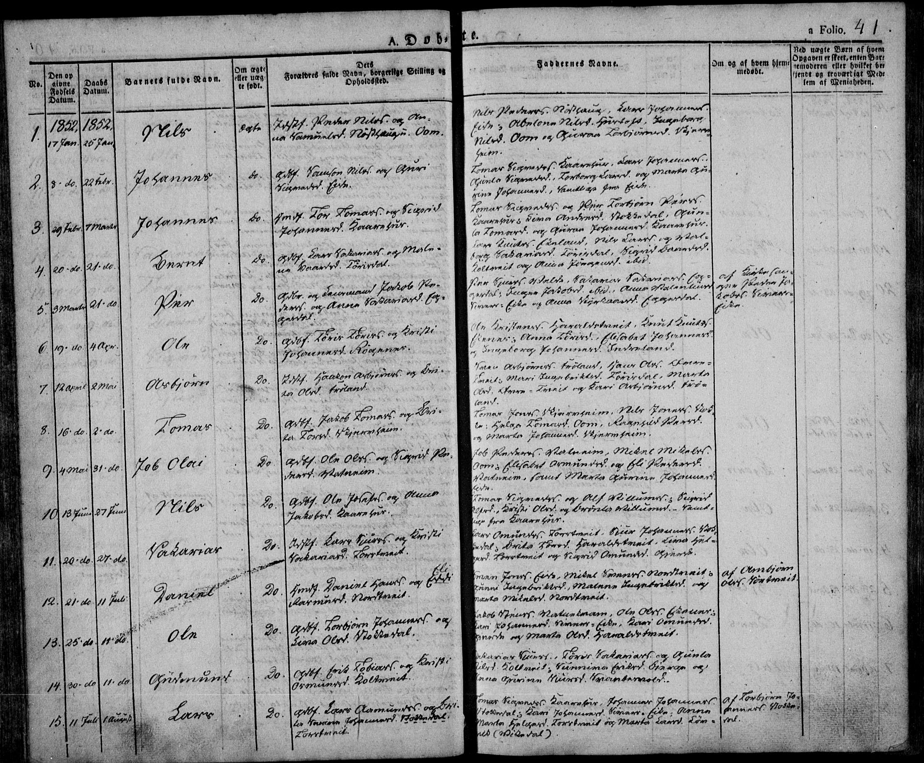 Skjold sokneprestkontor, AV/SAST-A-101847/H/Ha/Haa/L0005: Parish register (official) no. A 5, 1830-1856, p. 41