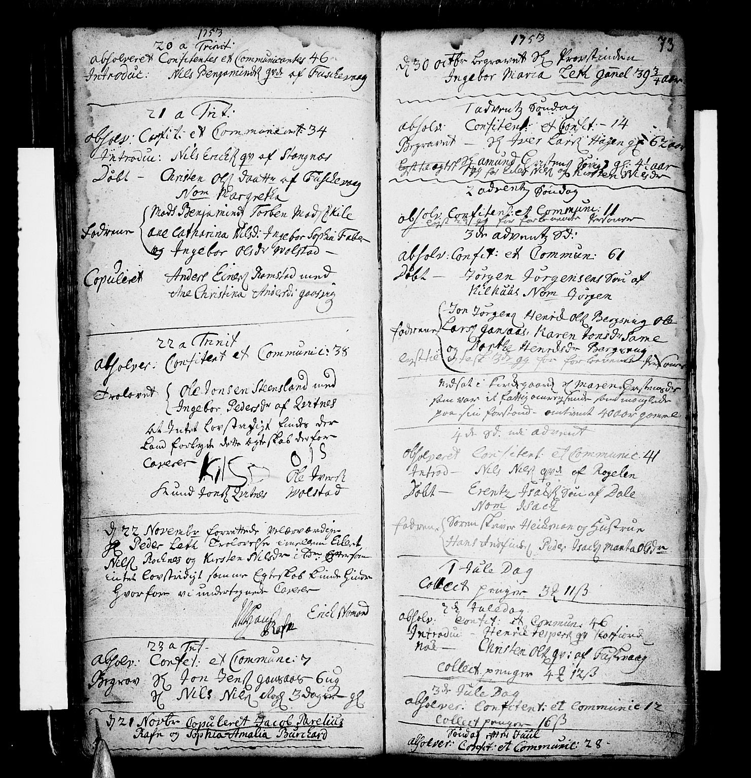 Trondenes sokneprestkontor, AV/SATØ-S-1319/H/Ha/L0001kirke: Parish register (official) no. 1, 1744-1777, p. 73