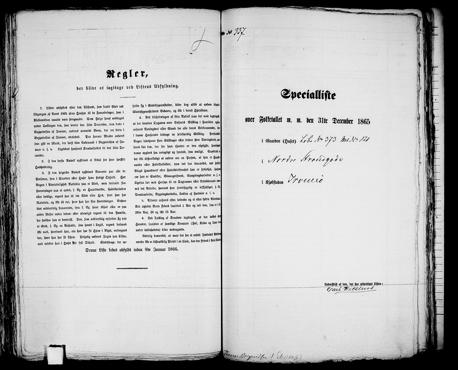 RA, 1865 census for Tromsø, 1865, p. 691