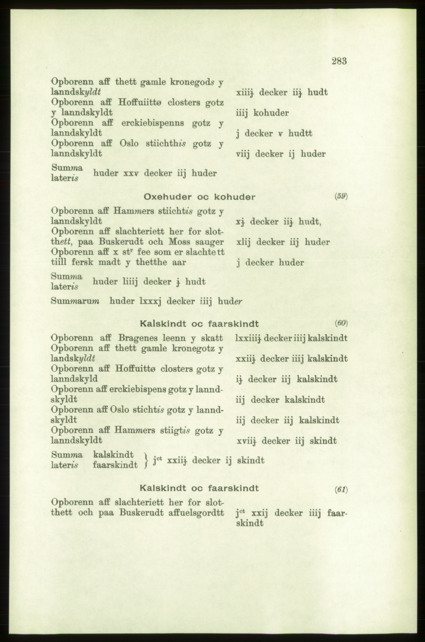 Publikasjoner utgitt av Arkivverket, PUBL/PUBL-001/C/0001: Bind 1: Rekneskap for Akershus len 1557-1558, 1557-1558, p. 283